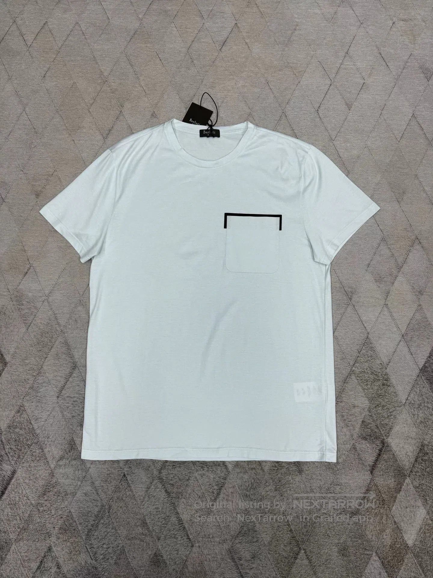 Berluti Berluti Patchwork Leather Pocket T-Shirt. Size US S / EU 44-46 / 1 - 1 Thumbnail