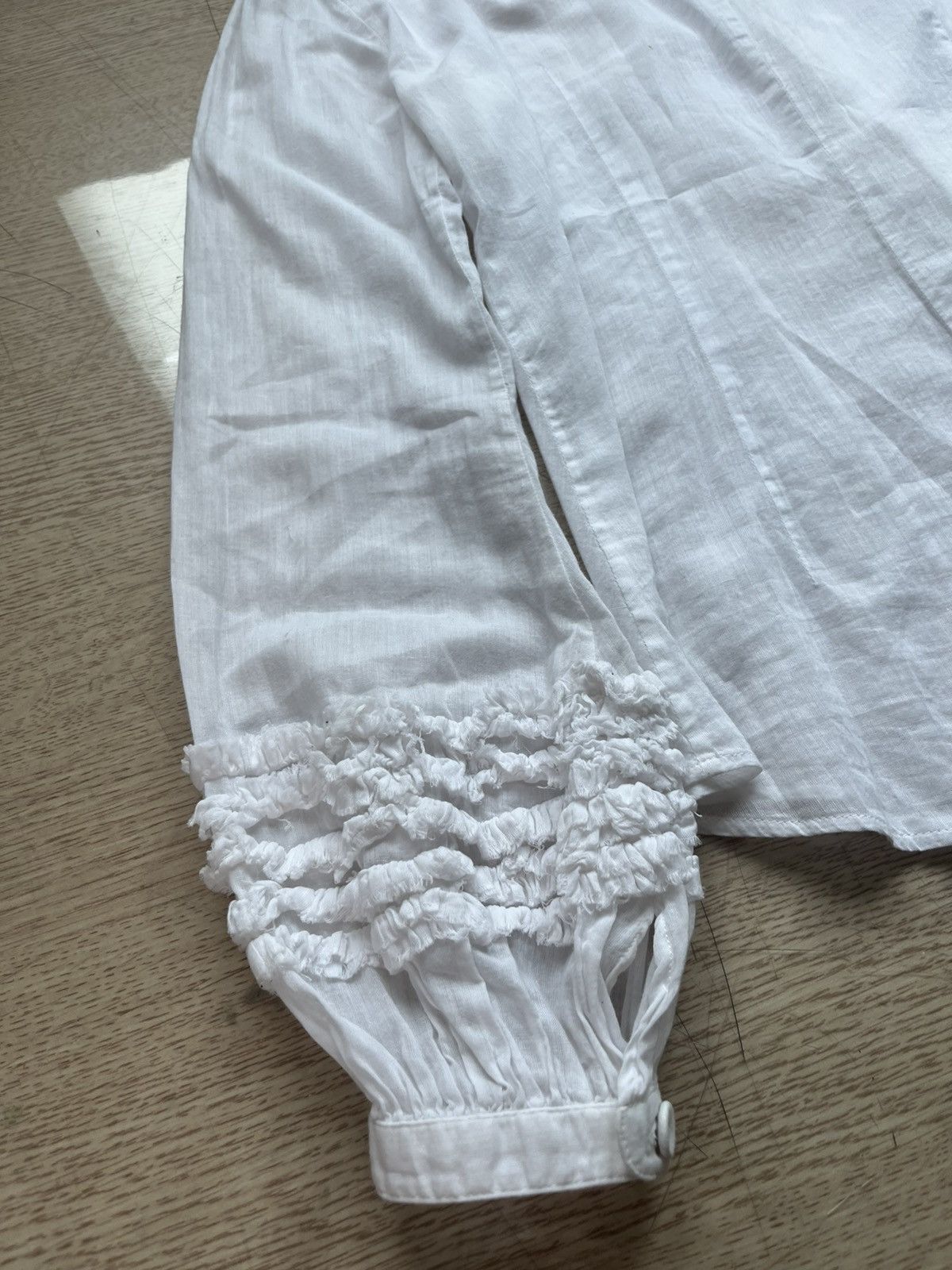 Jean Paul Gaultier 36 jean paul gaultier frill puff sleeve madarine blouse Size XS / US 0-2 / IT 36-38 - 8 Thumbnail