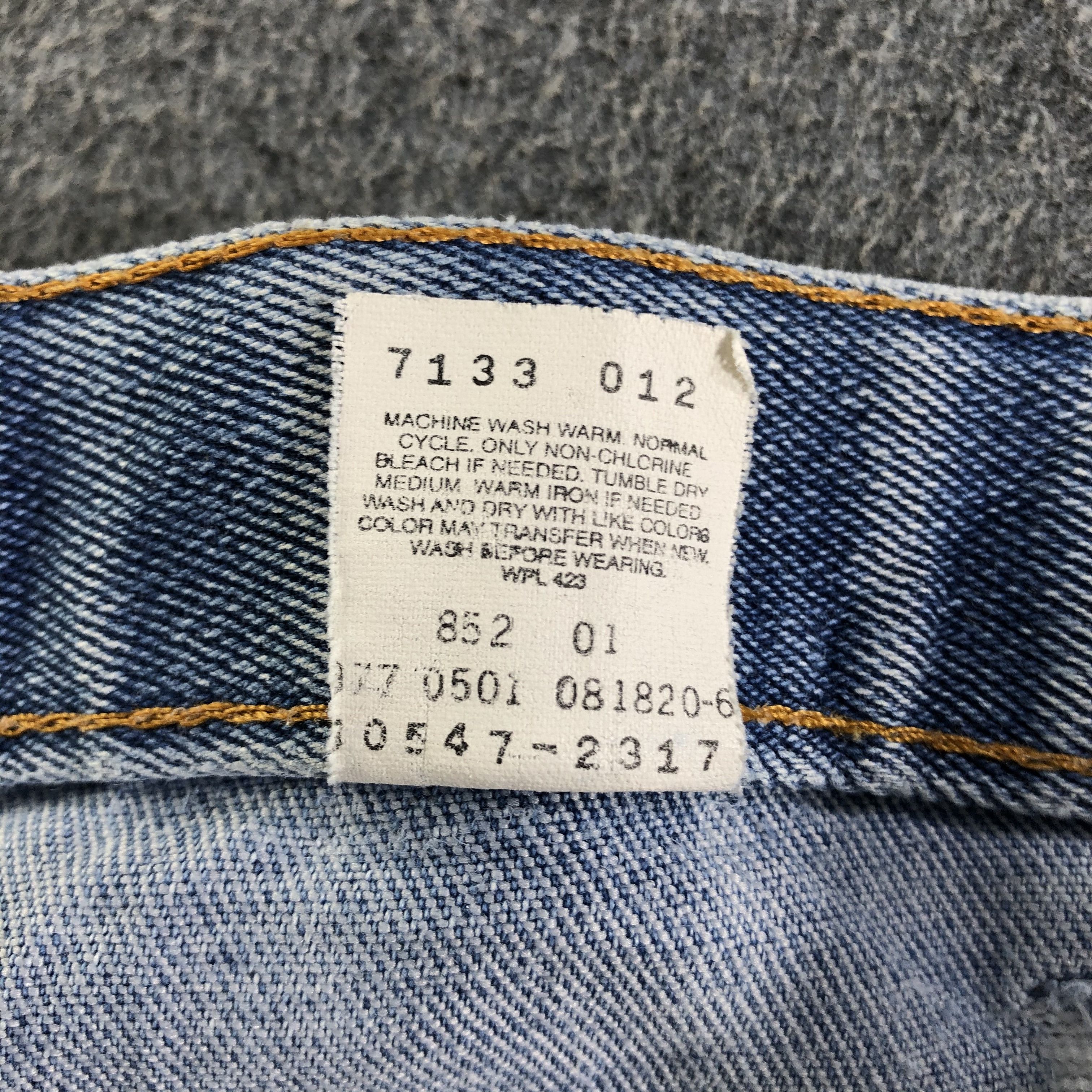 Levi's Vintage 90s Blue Wash Levis Jeans-J3240 Size US 32 / EU 48 - 15 Thumbnail