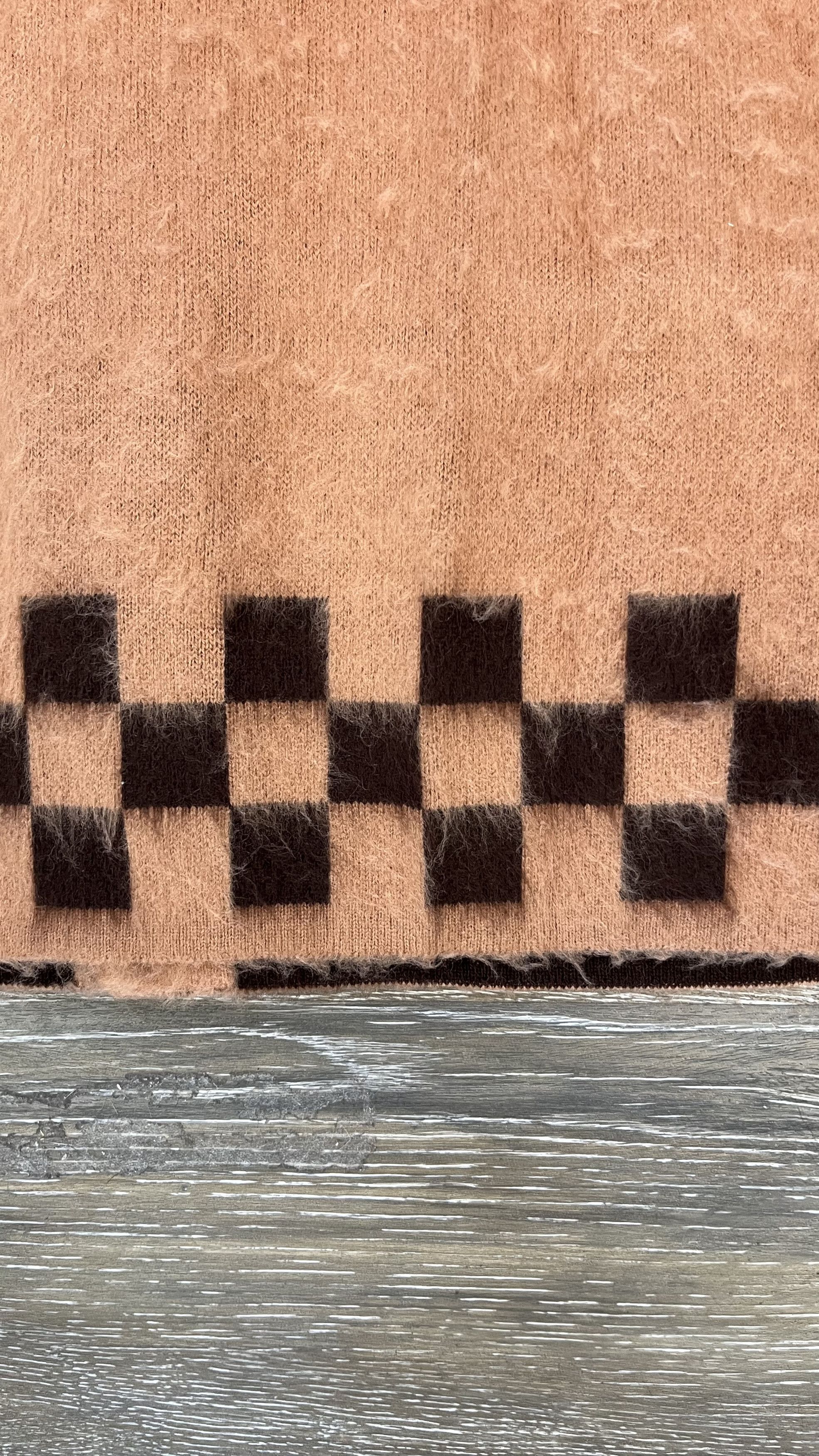 Supreme Brushed Checkerboard Cardigan Size US L / EU 52-54 / 3 - 5 Thumbnail
