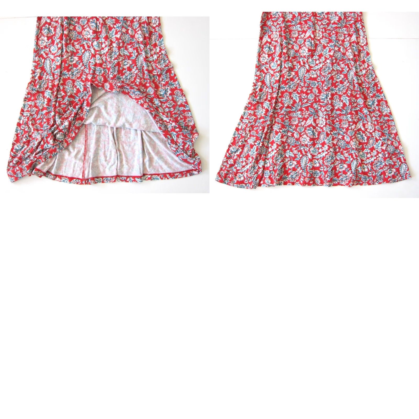 Old Navy VINTAGE Old Navy Red Floral Short Sleeve Shift Tunic A-Line Dress XS Size 26" / US 2 / IT 38 - 8 Thumbnail