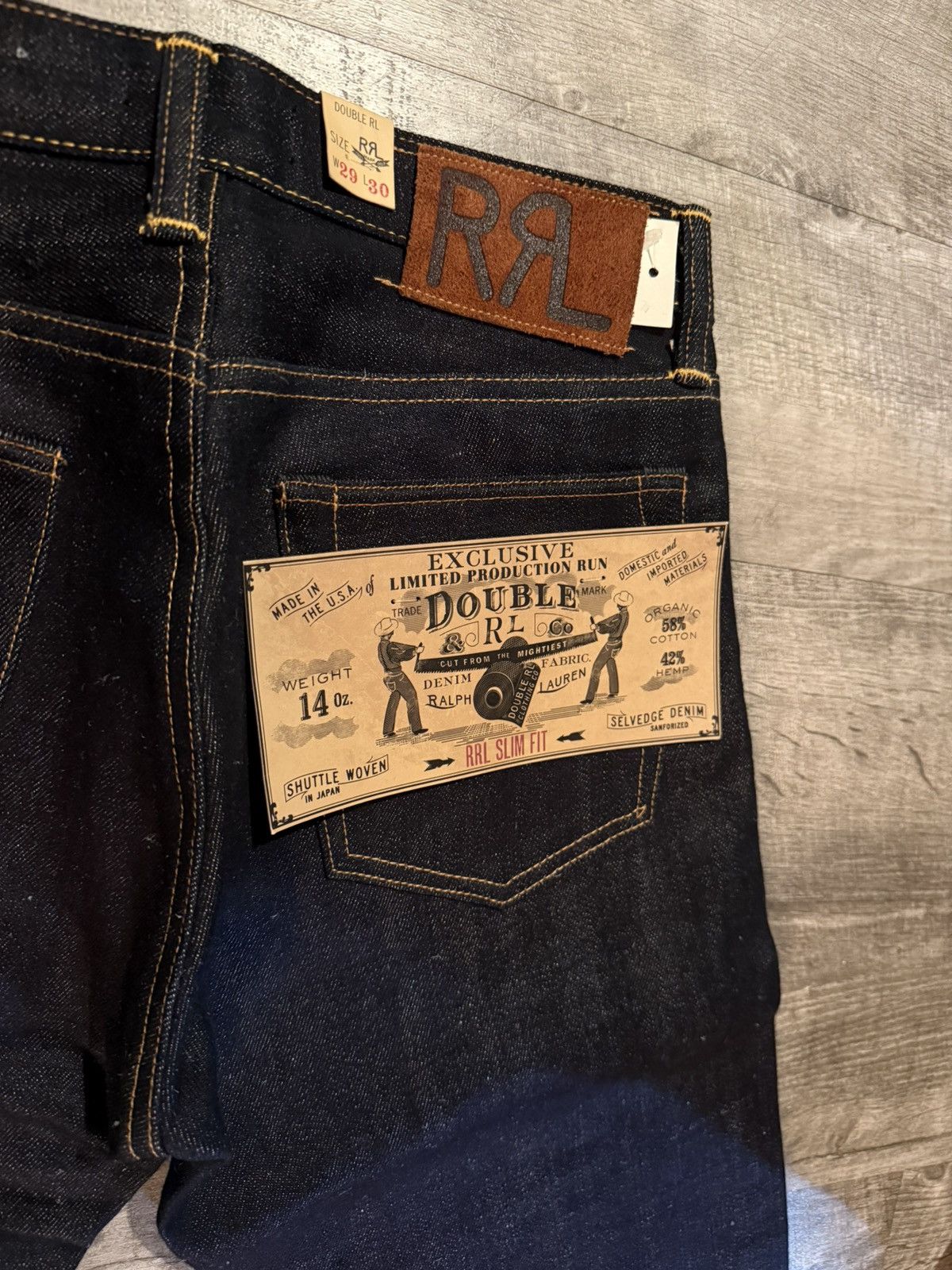 RRL Ralph Lauren RRL Double RL Limited Production Run Selvedge Denim Size US 30 / EU 46 - 2 Thumbnail