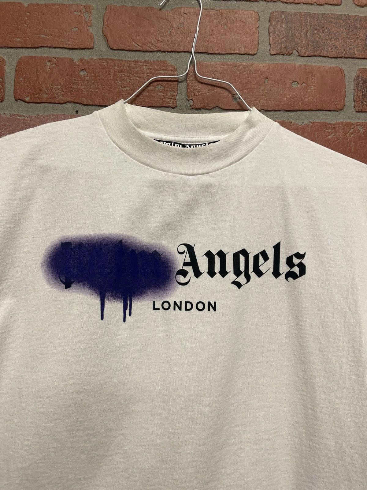 Palm Angels Size M - Palm Angels Purple Spray Paint Tee Size US M / EU 48-50 / 2 - 4 Thumbnail