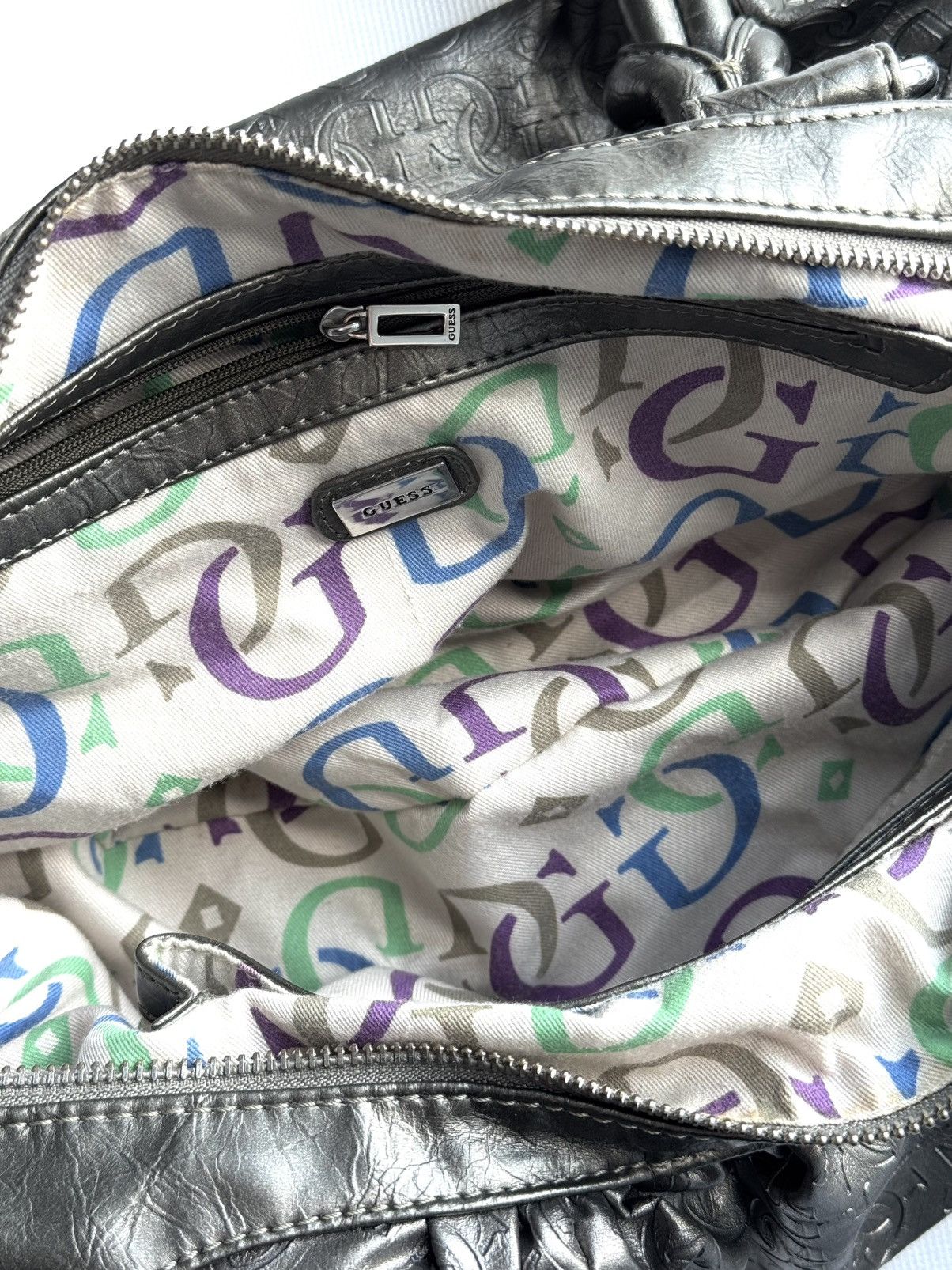 Guess Vintage Guess Monogram logo bag 00s Y2k Handbag Size ONE SIZE - 11 Thumbnail
