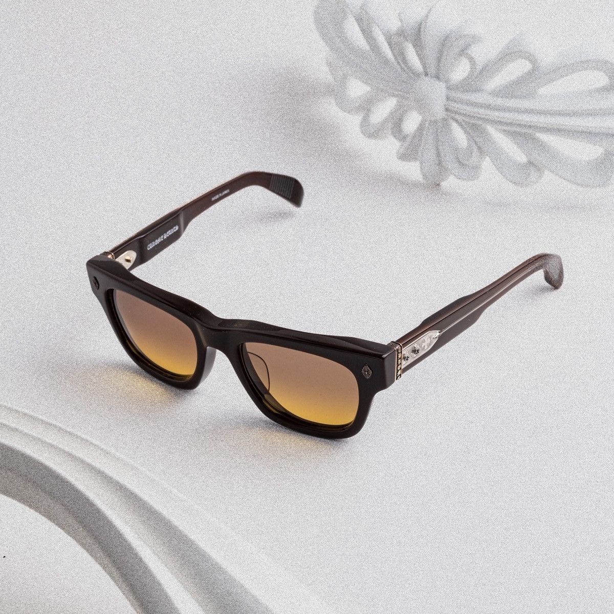 Chrome Hearts CHROME HEARTS DICK FITZENER CLASSIC BROWN SUNGLASSES Size ONE SIZE - 2 Thumbnail