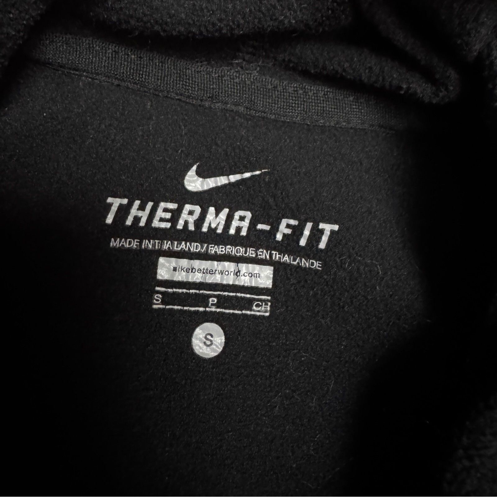Nike NIKE THERMAFIT Swoosh Activewear Black Hoodie Small Size S / US 4 / IT 40 - 7 Thumbnail
