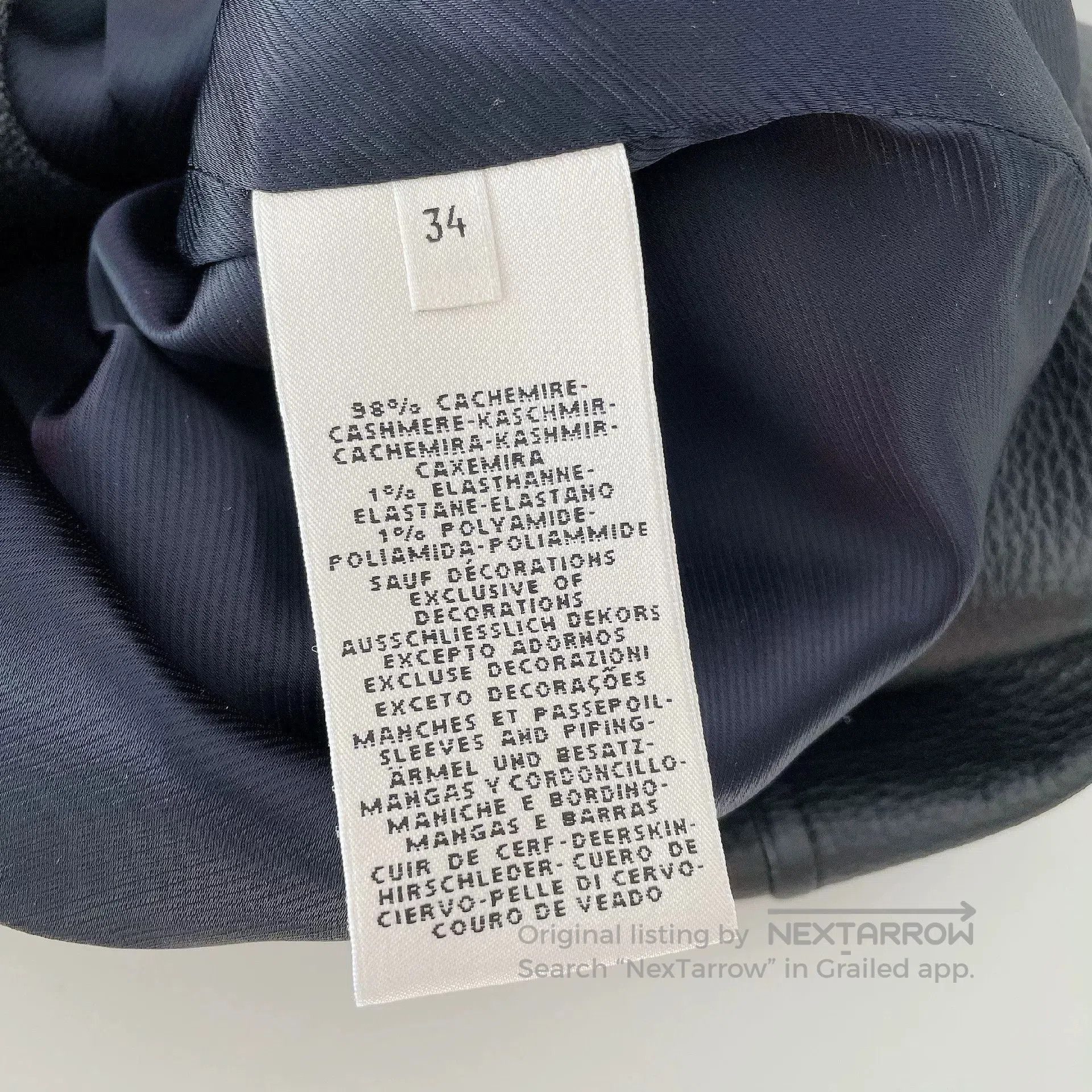 Hermes Hermes Cashmere Leather Trim Short Jacket. Size US XS / EU 42 / 0 - 8 Thumbnail