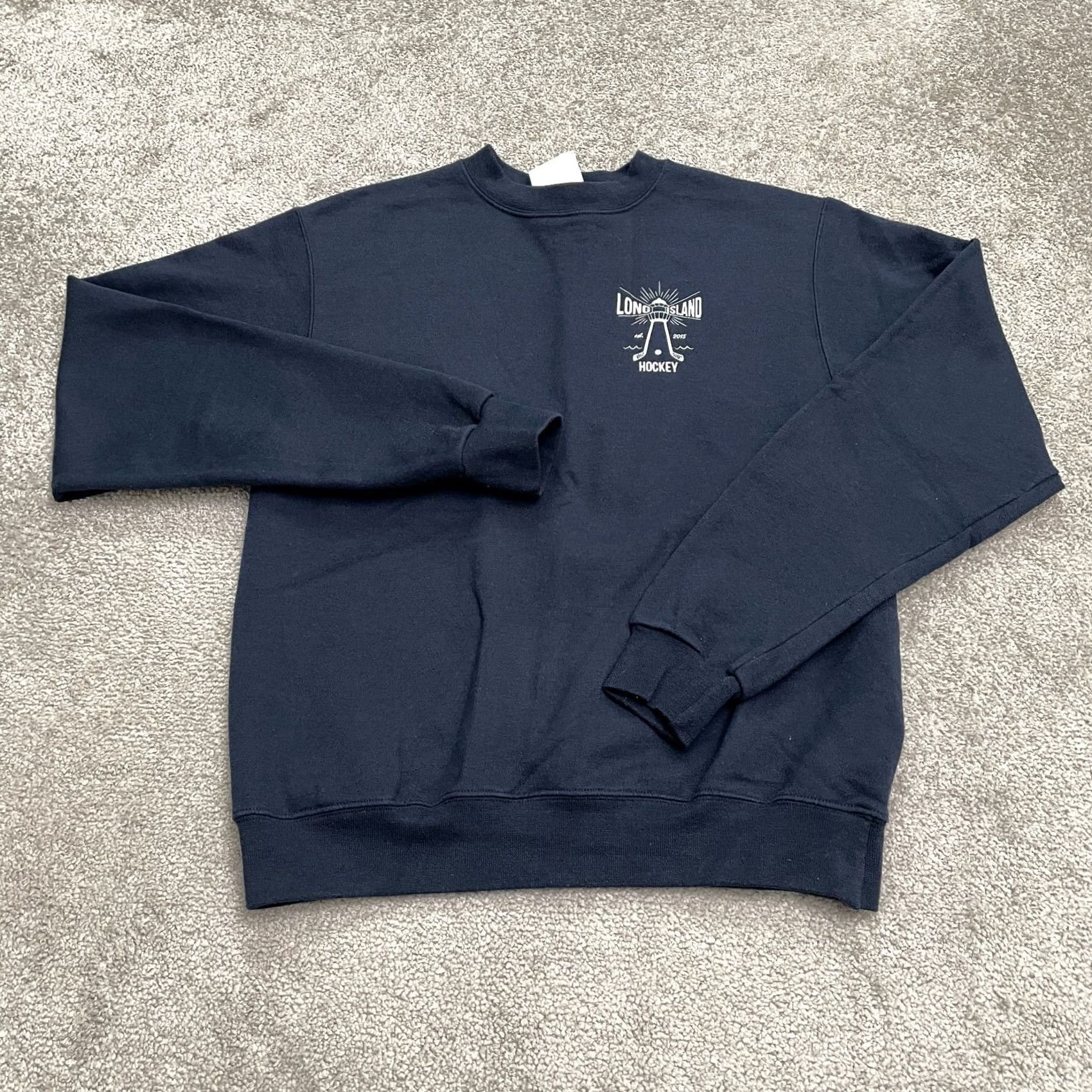 Champion Champion Eco Hockey Pullover Sweatshirt Womens S Navy Blue Logo Outdoor Size S / US 4 / IT 40 - 2 Thumbnail