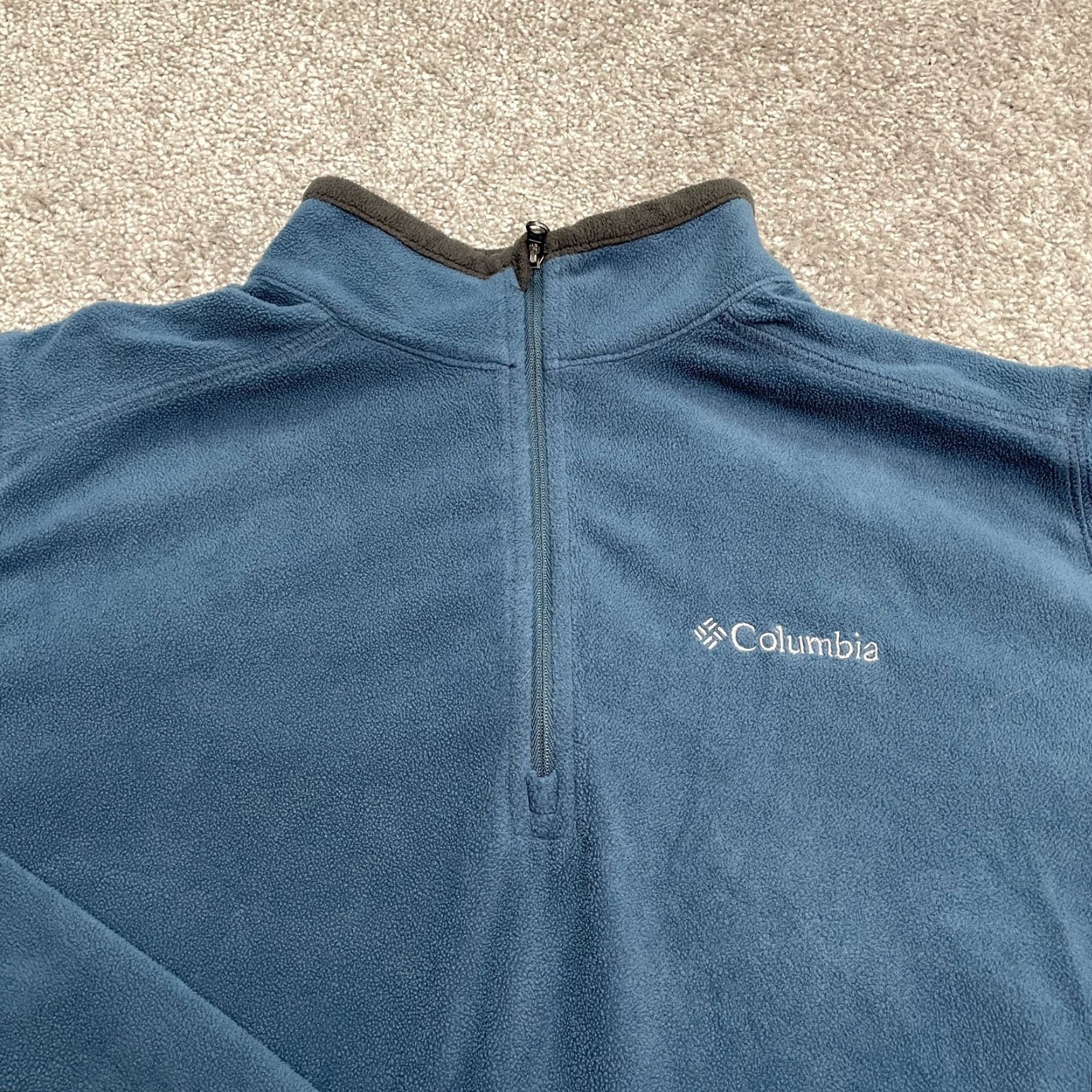Vintage Columbia Jacket Men's S Blue Fleece Jacket 1/4 Zip Outdoor Hiking Klamath Range Mens Size US S / EU 44-46 / 1 - 3 Thumbnail
