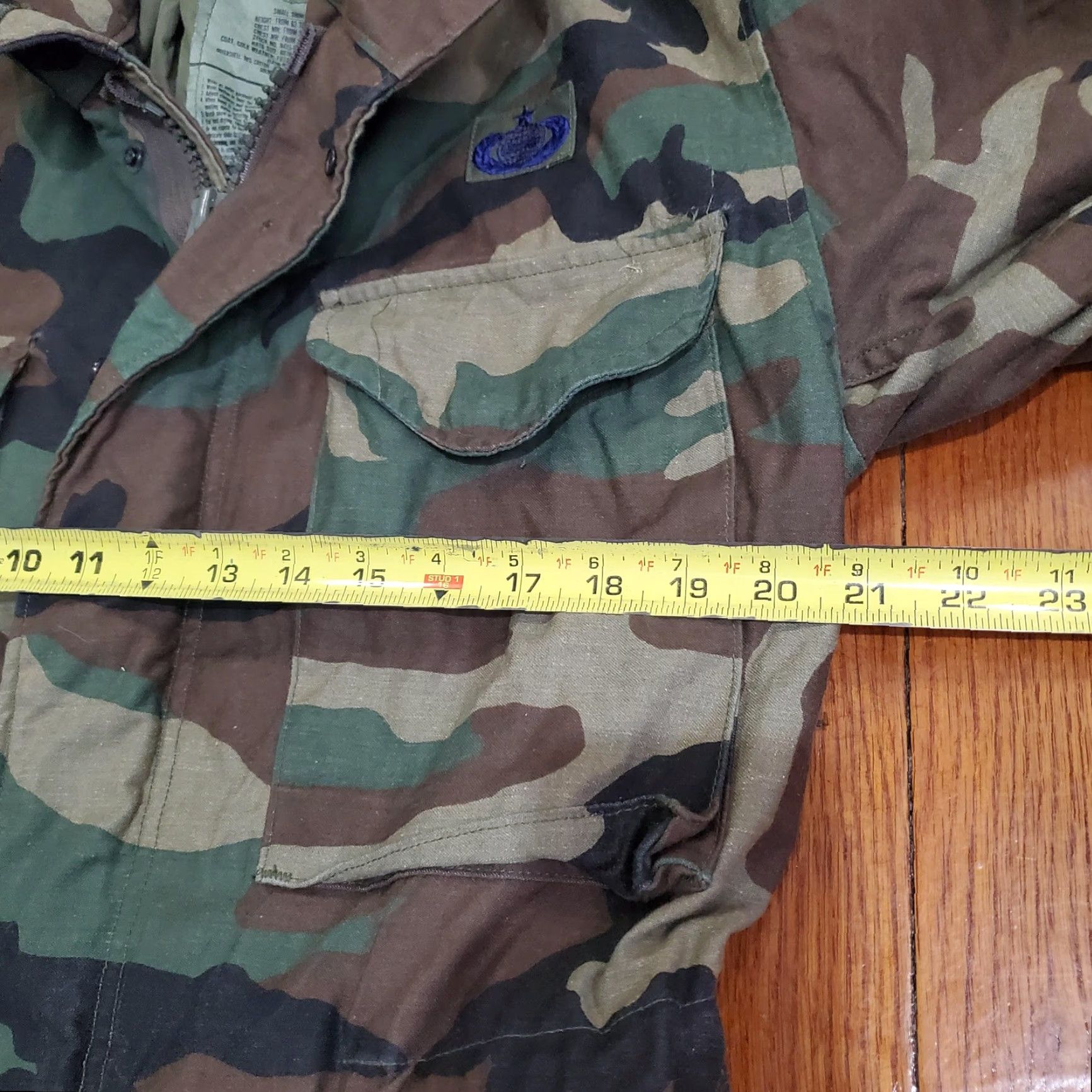 Vintage VINTAGE US ARMY COAT Mens S Green Woodland Camo M-65 Field Cold Weather 80s Size US S / EU 44-46 / 1 - 7 Thumbnail