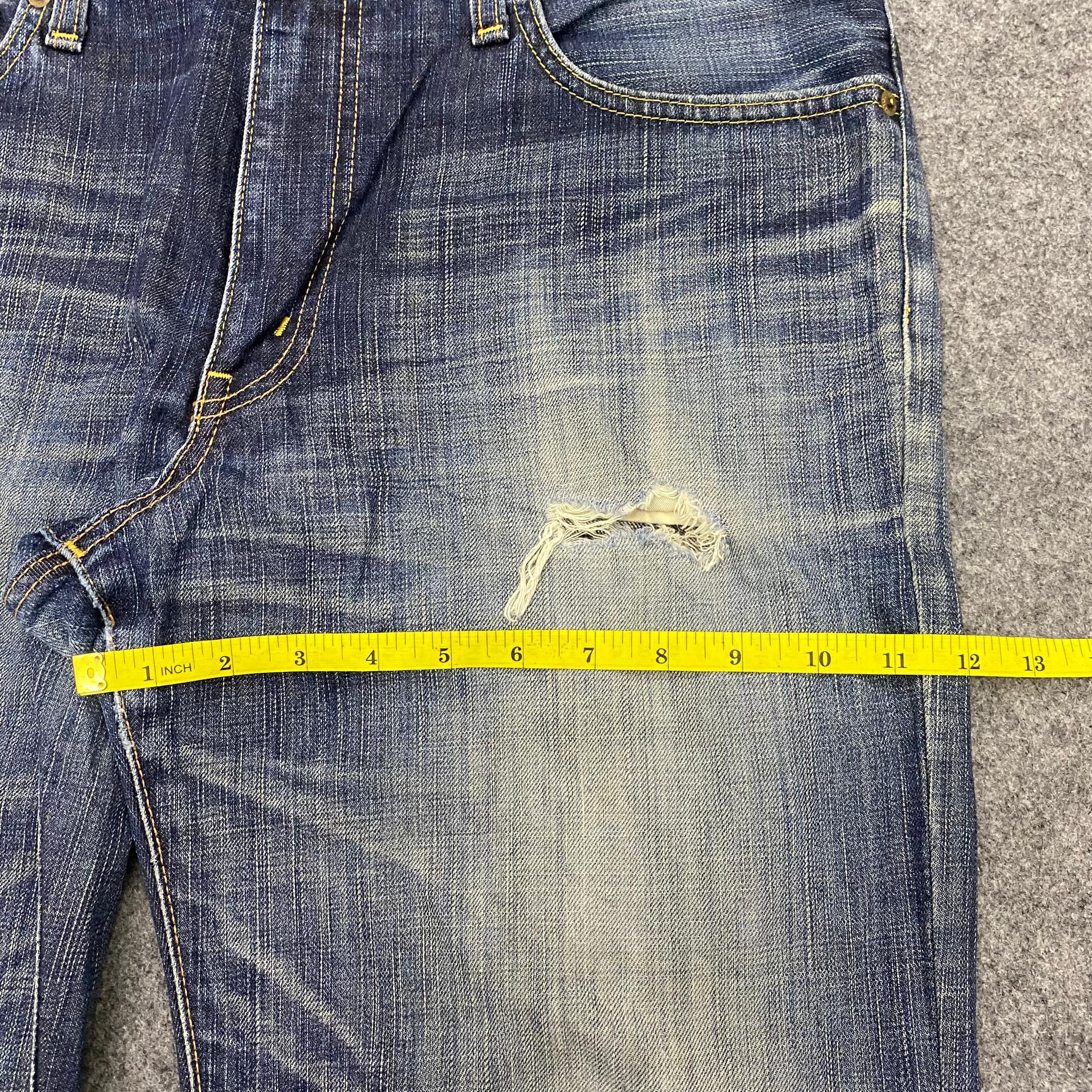 Edwin 💥Best Offer💥Vintage Edwin 503 Distressed Denim Size US 37 - 5 Thumbnail