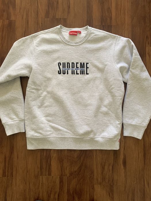 Supreme world famous discount sweatshirt