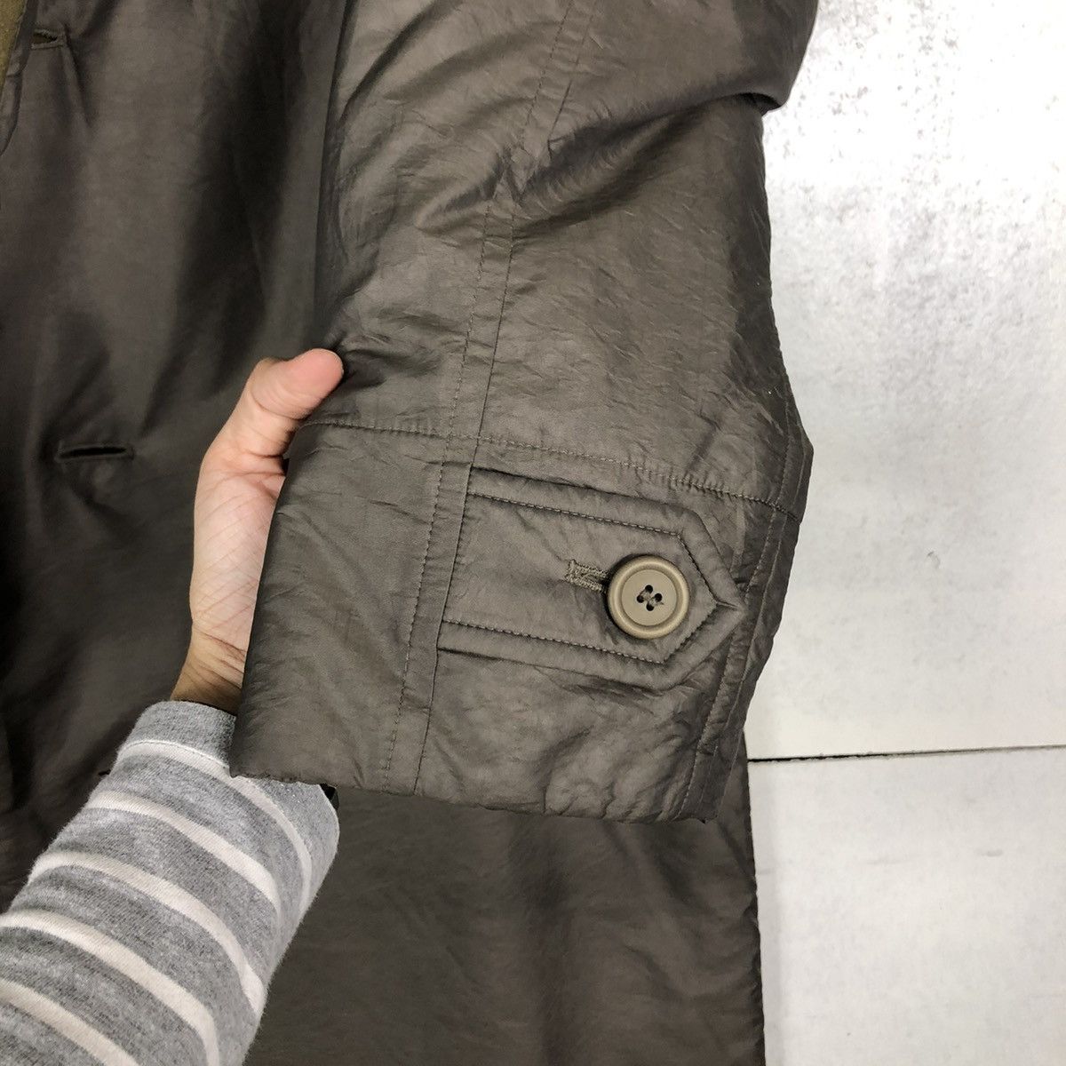 Issey Miyake 🔥VINTAGE WINDCOAT ISSEY MIYAKE LONG JACKET DOUBLE BREAST Size US M / EU 48-50 / 2 - 20 Thumbnail