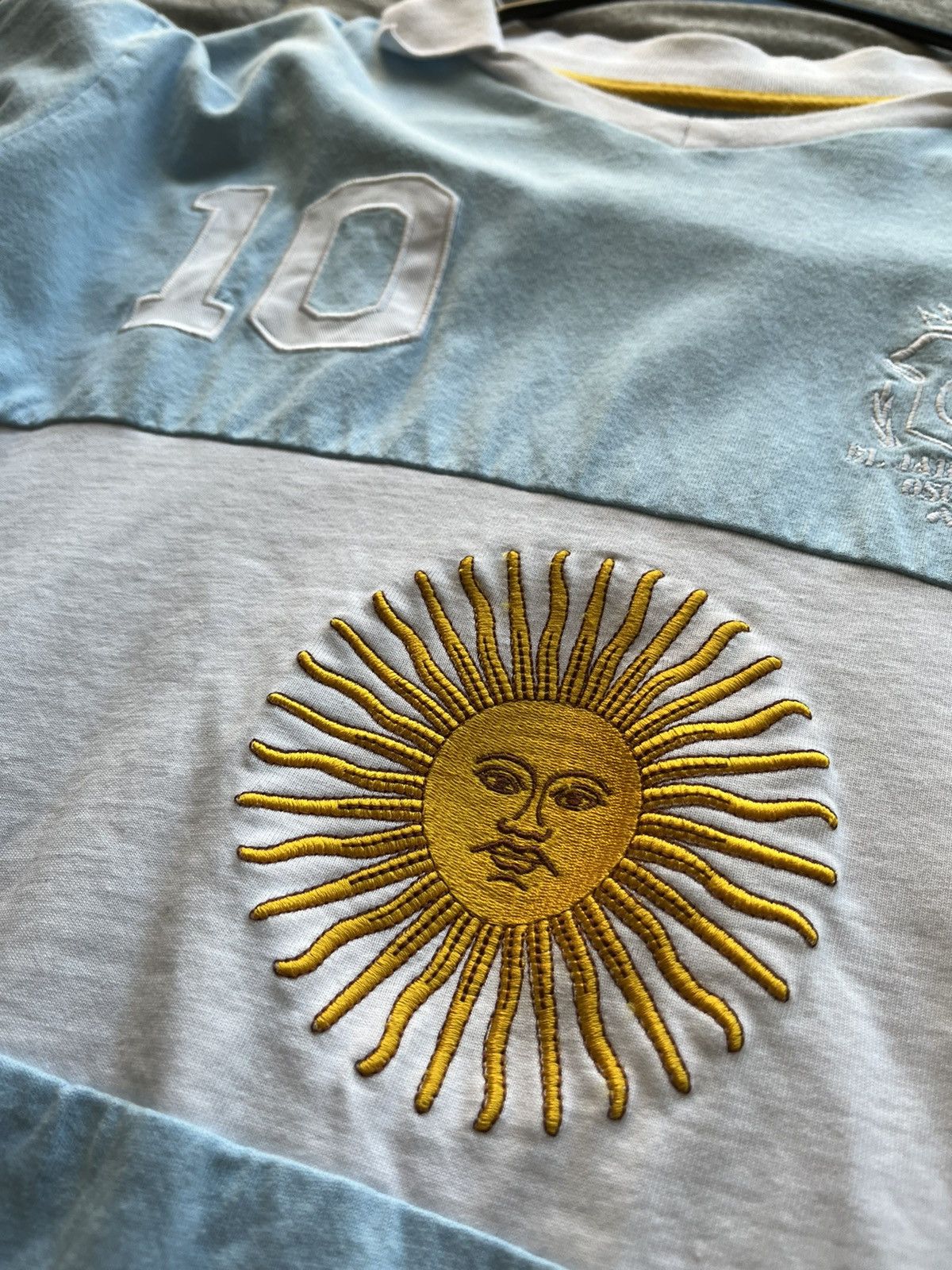 Vintage 1990’s Retro Argentina Jersey “El Jardin De Oscar” Size US M / EU 48-50 / 2 - 3 Thumbnail