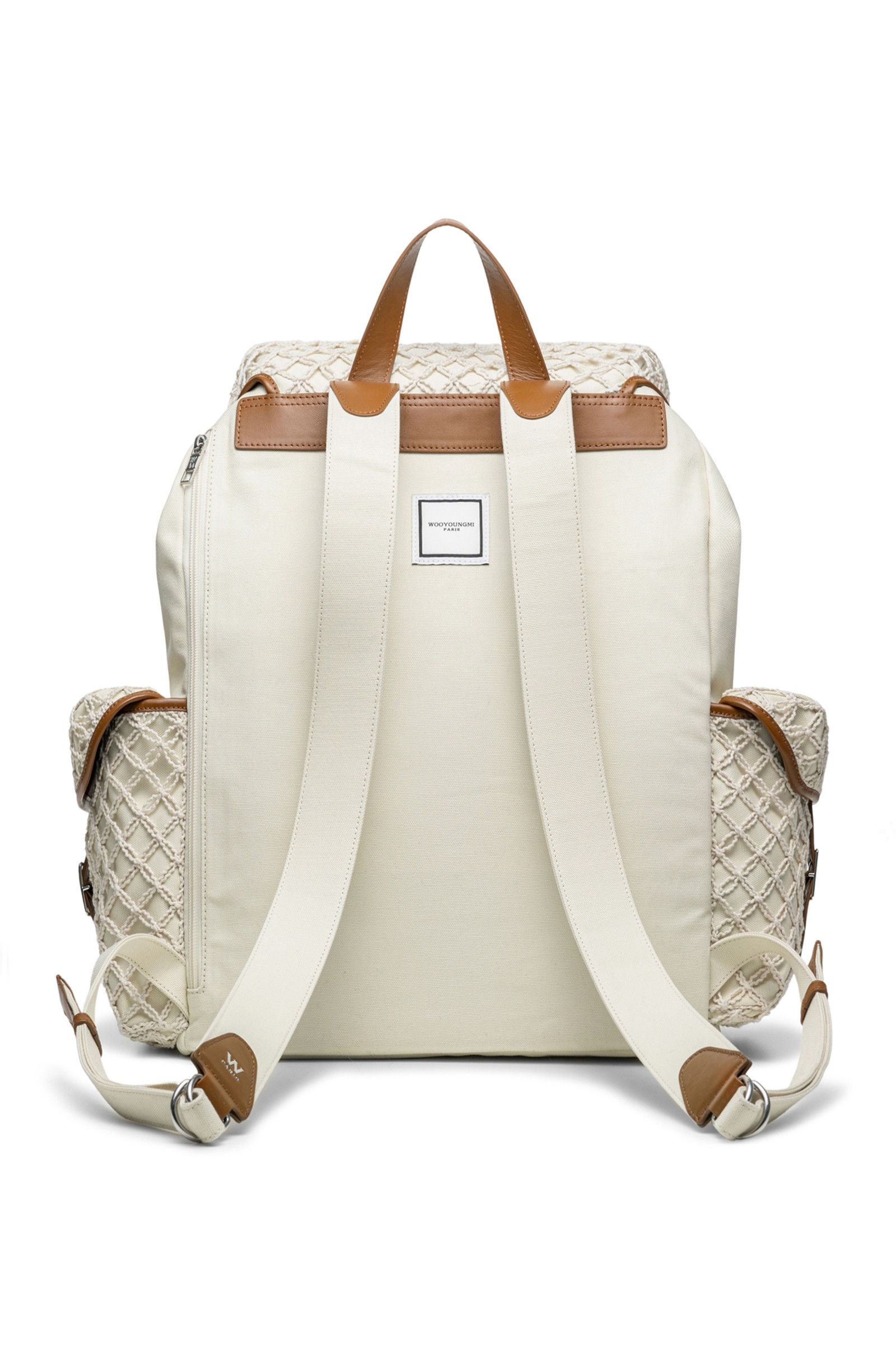 Wooyoungmi BNWT SS25 WOOYOUNGMI IVORY KNIT NET COTTON BACKPACK Size ONE SIZE - 10 Thumbnail