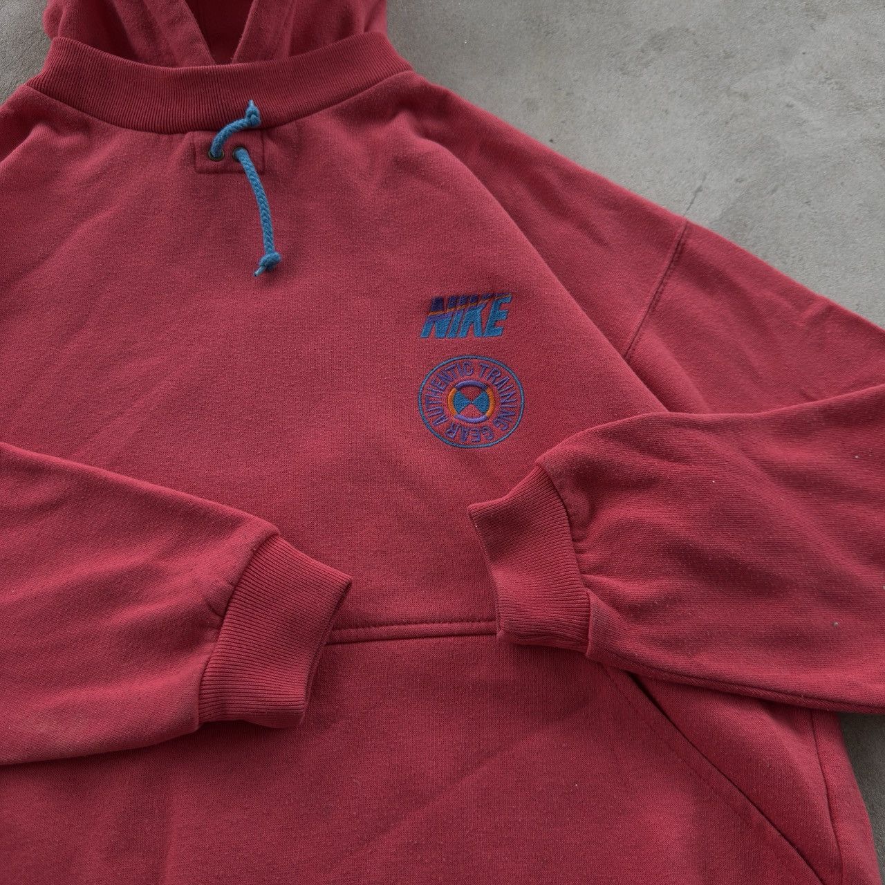 Nike Vintage 90s Nike Autentic Training Gear Hooded Sweatshirt Size US L / EU 52-54 / 3 - 4 Thumbnail