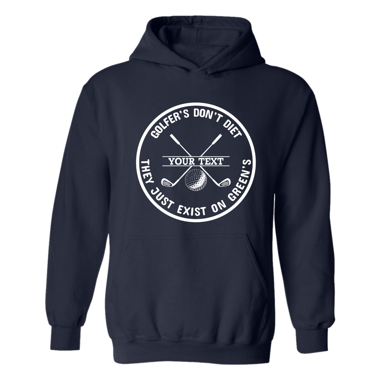 & Other Stories Golf Hoodie Golfers Dont Diet Personalized Name Clubs Ball Size US L / EU 52-54 / 3 - 1 Thumbnail