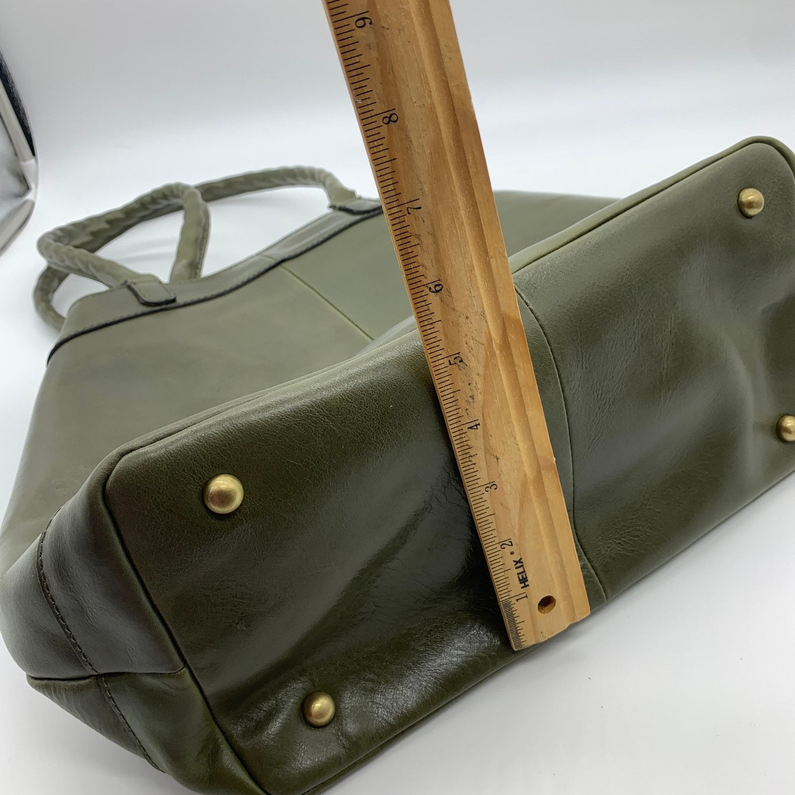 Other Patricia Nash Convertible Leather Mallory Tote Soft Olive Size ONE SIZE - 12 Thumbnail