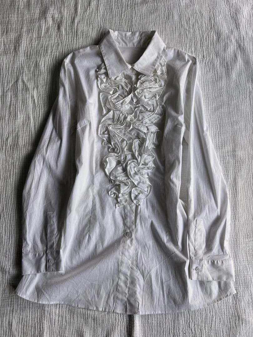 Japanese Brand Japanese brand frilled button up shirt Size US S / EU 44-46 / 1 - 5 Thumbnail