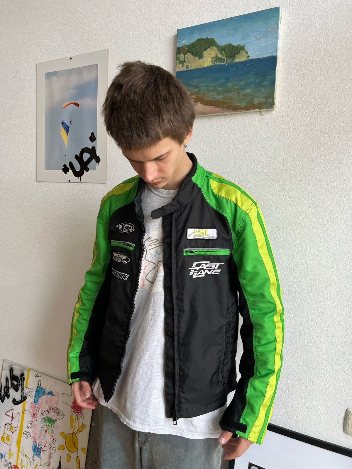 Vintage Racing vintage fast lane jacket Size US L / EU 52-54 / 3 - 1 Thumbnail