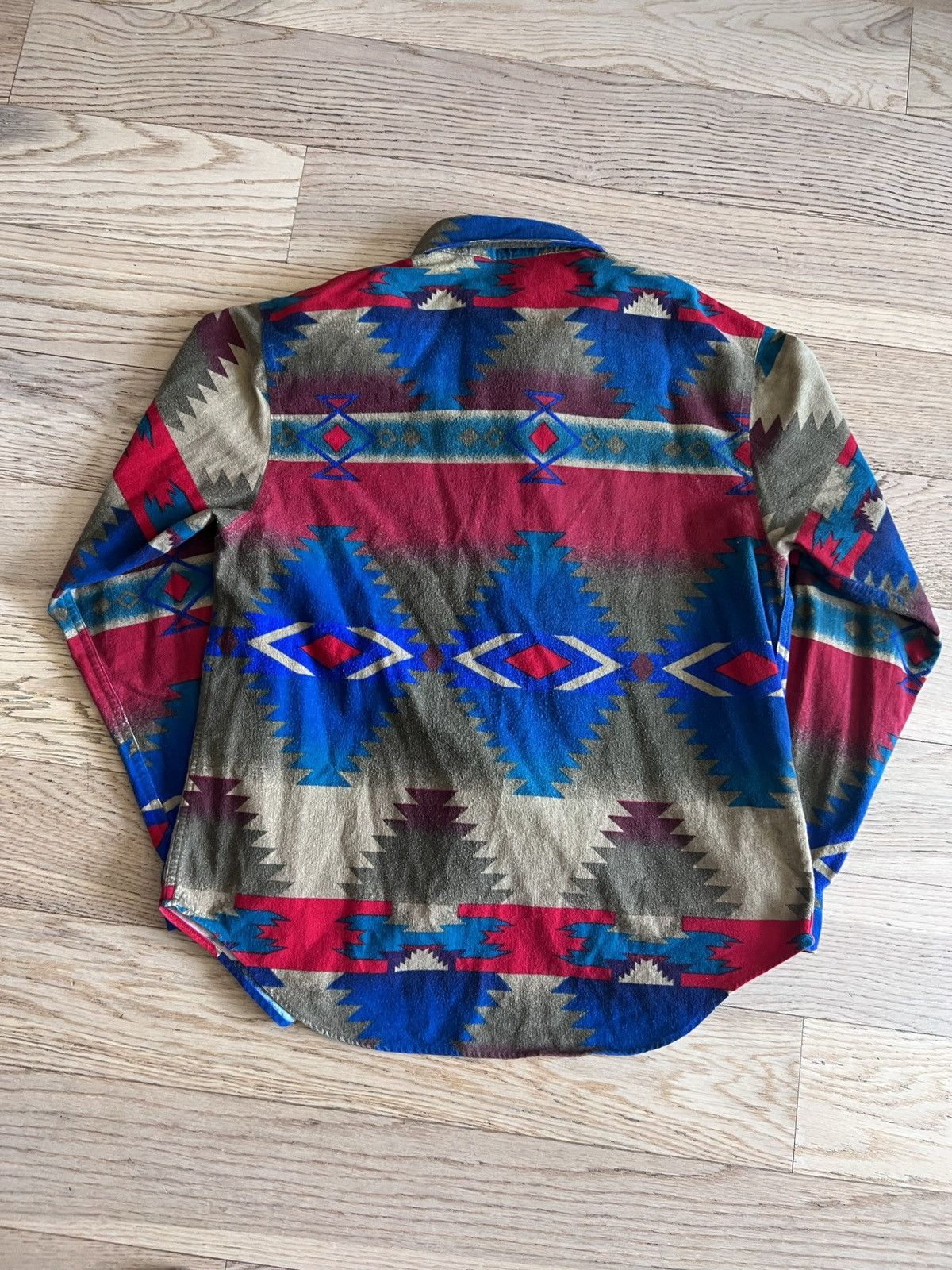 Flannel × Woolrich Woolen Mills Vintage 90s Woolrich Aztec Mexican Tribal ButtonUp Shirt Size US XL / EU 56 / 4 - 5 Thumbnail