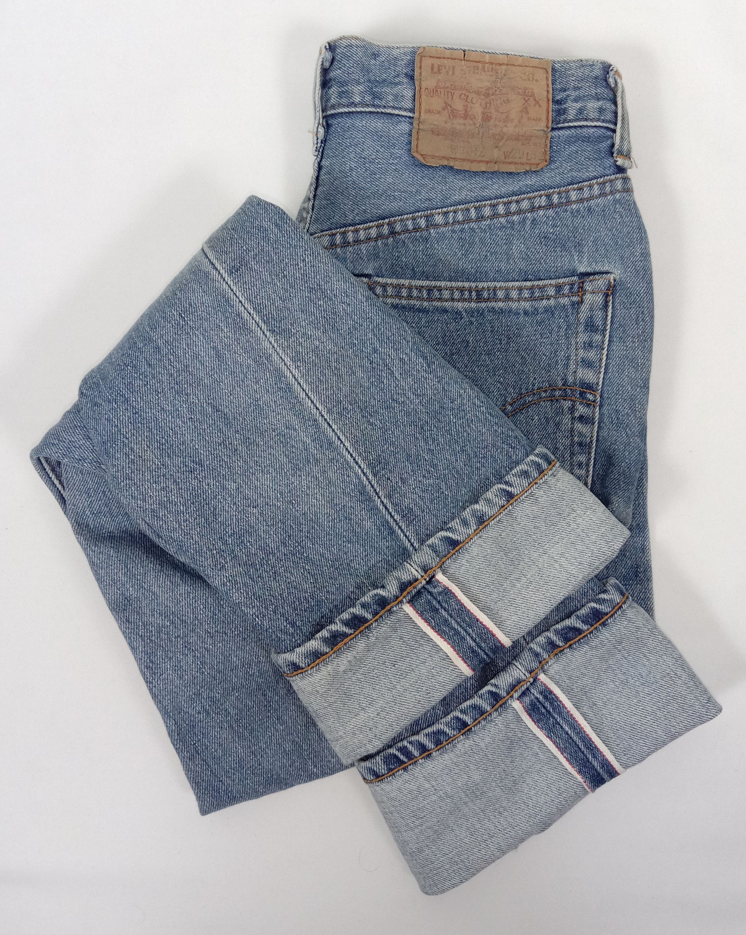 Levi's Vintage 90s Levi's 701 Big E Selvedge Jeans Blue Wash Denim Size 26" / US 2 / IT 38 - 13 Thumbnail