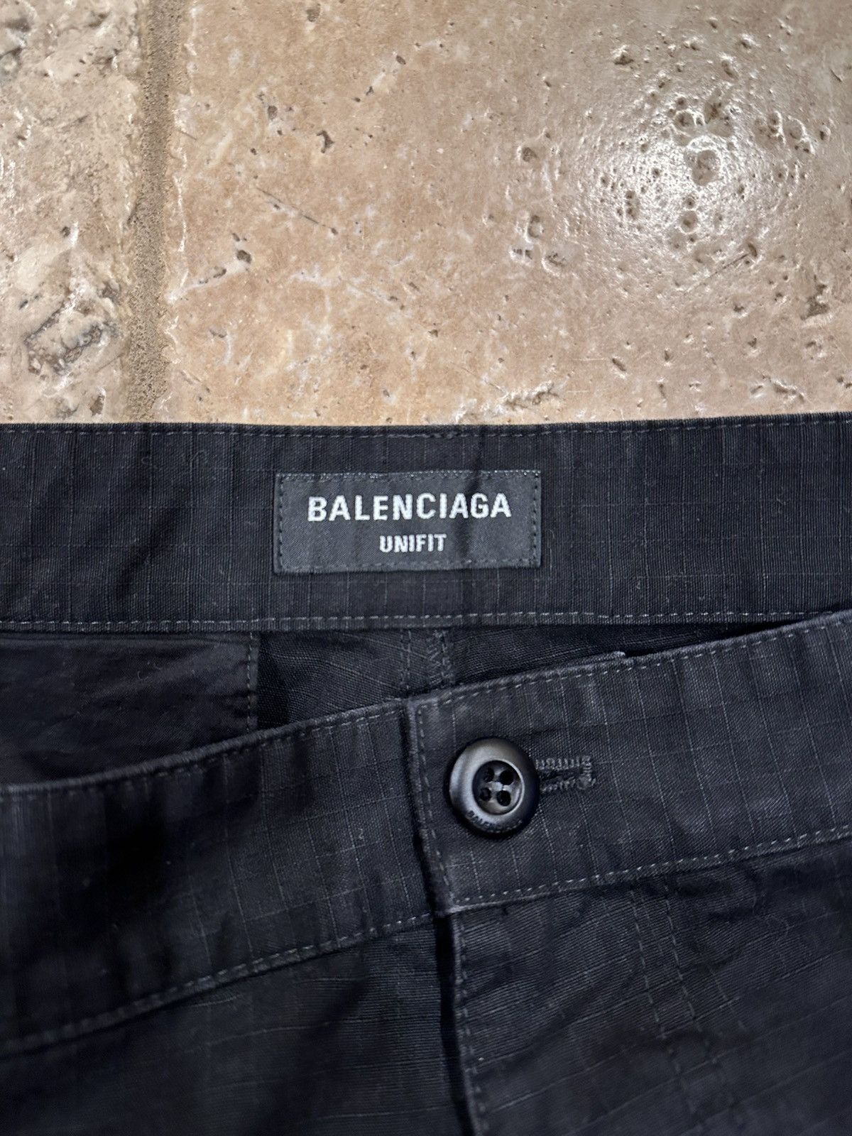 Balenciaga Balenciaga Wide Leg Black Ripstop Cargo Trousers Pants Size US 34 / EU 50 - 17 Thumbnail