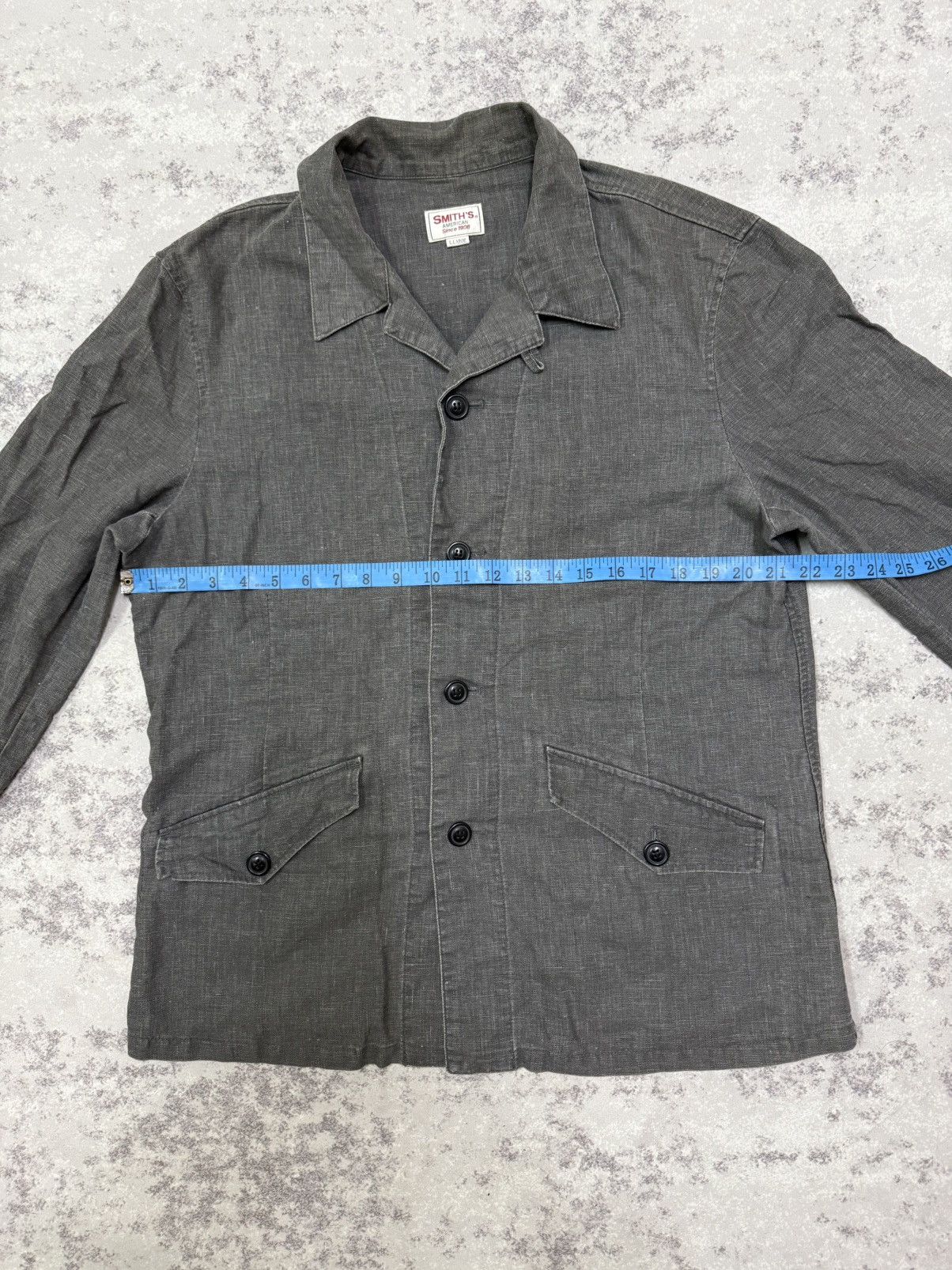 Smith's American Smith’s American Chambray Faded Black Washed Worker Jacket Size US M / EU 48-50 / 2 - 16 Thumbnail