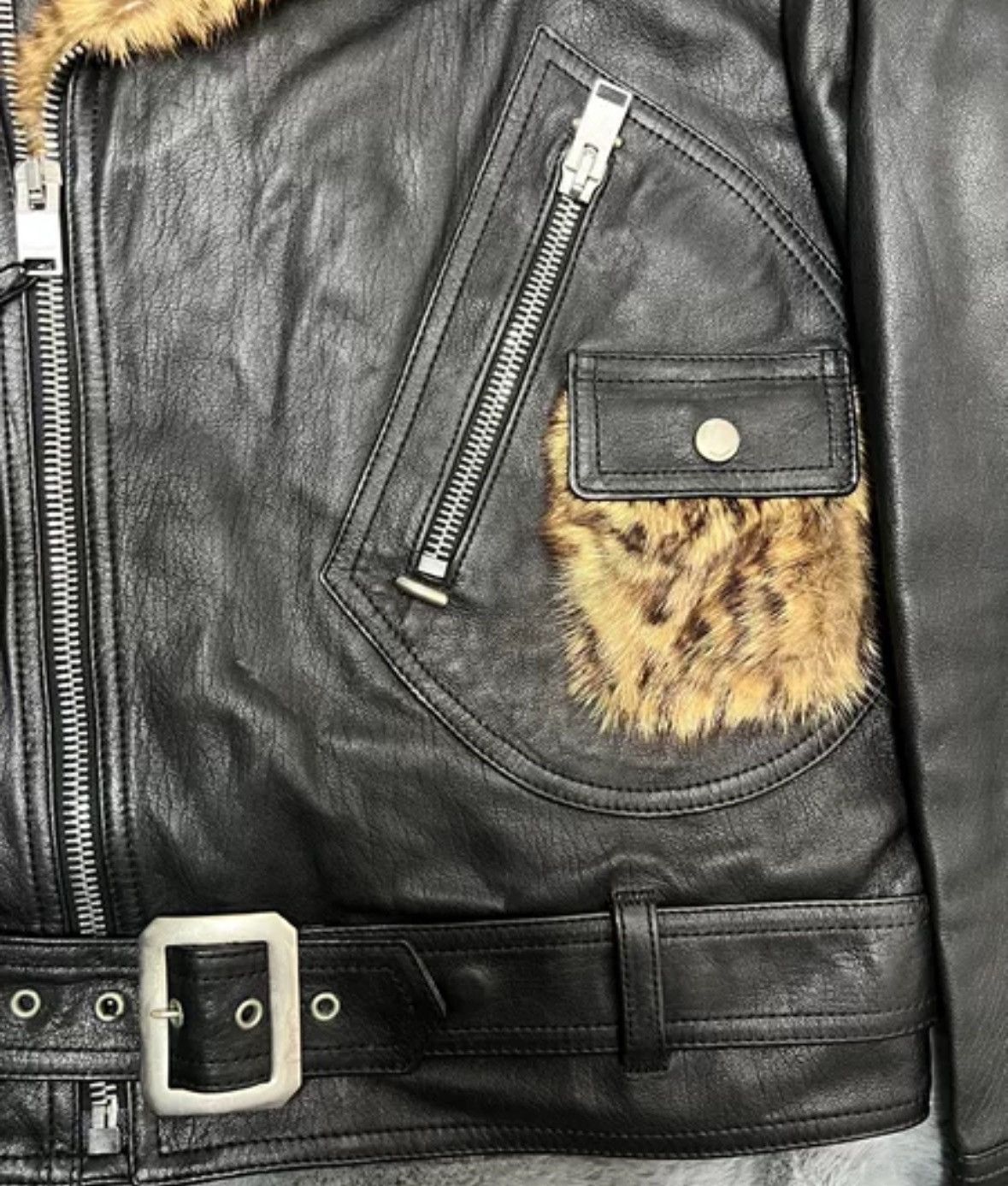 Saint Laurent Paris × Yves Saint Laurent Saint Laurent SLP genuine 14 motorcycle leather jacket Size US L / EU 52-54 / 3 - 4 Thumbnail