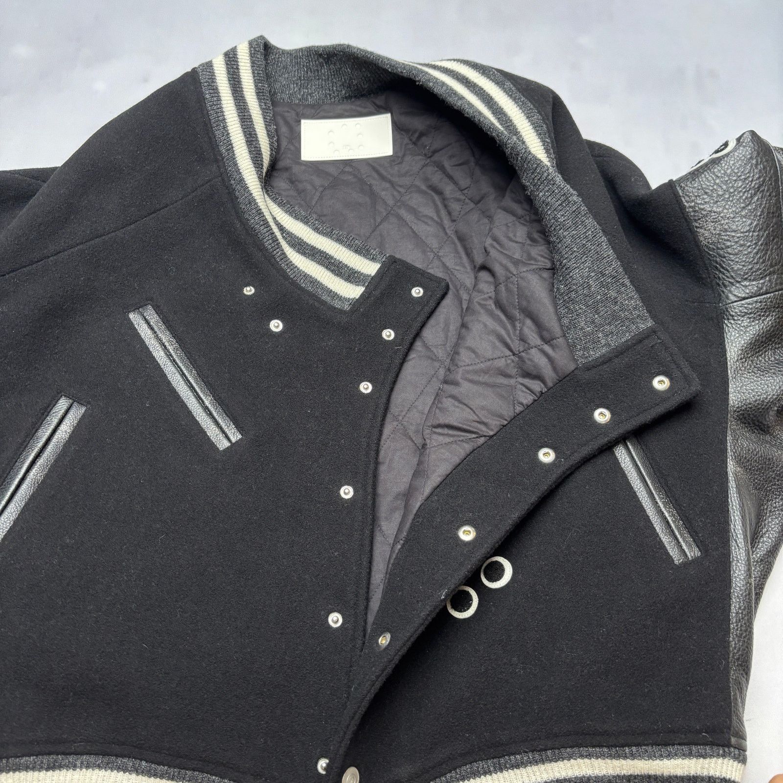 Other EZR Asymmetric Varsity Bomber Jacket Men's Small H. Lorenzo Size US S / EU 44-46 / 1 - 5 Thumbnail