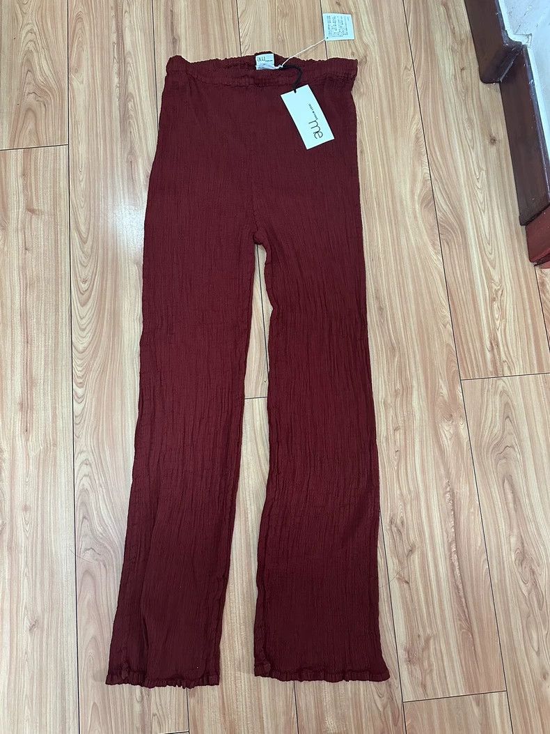 Issey Miyake Issey Miyake size:one size Red pleated pants Size 42" / US 20 - 1 Thumbnail