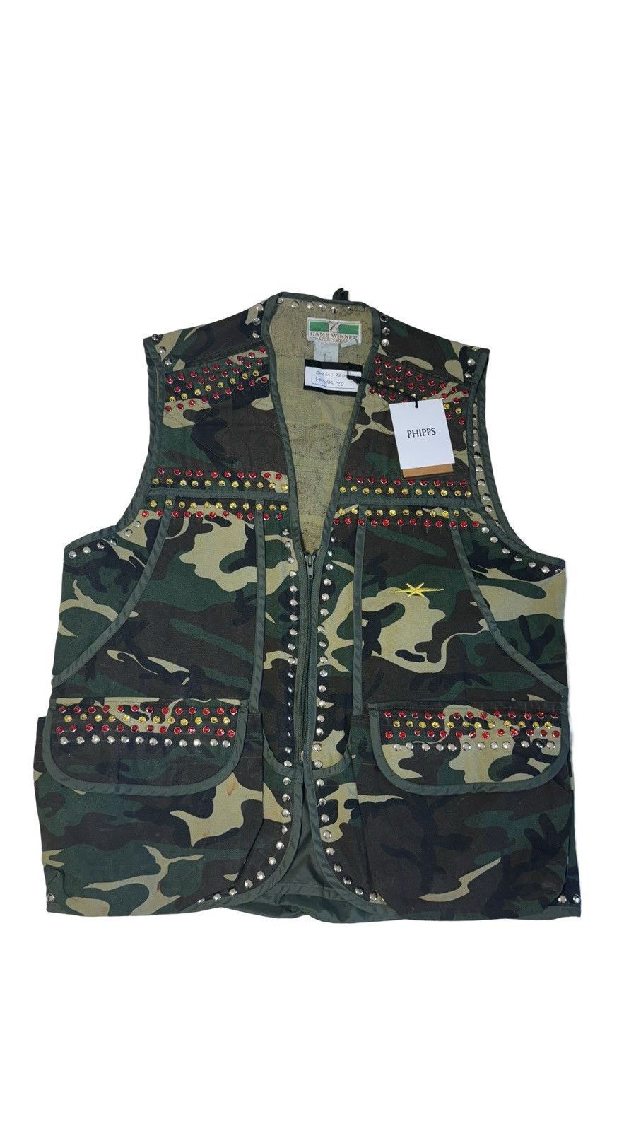 Phipps 1/1 “Phipps Lab” Studded Camo Vest Size US M / EU 48-50 / 2 - 1 Thumbnail