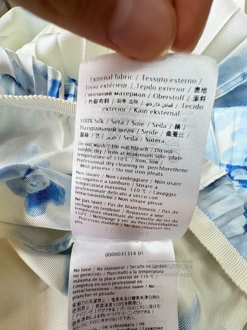 Valentino Valentino Blue and white blue and white porcelain streamer Size S / US 4 / IT 40 - 7 Thumbnail