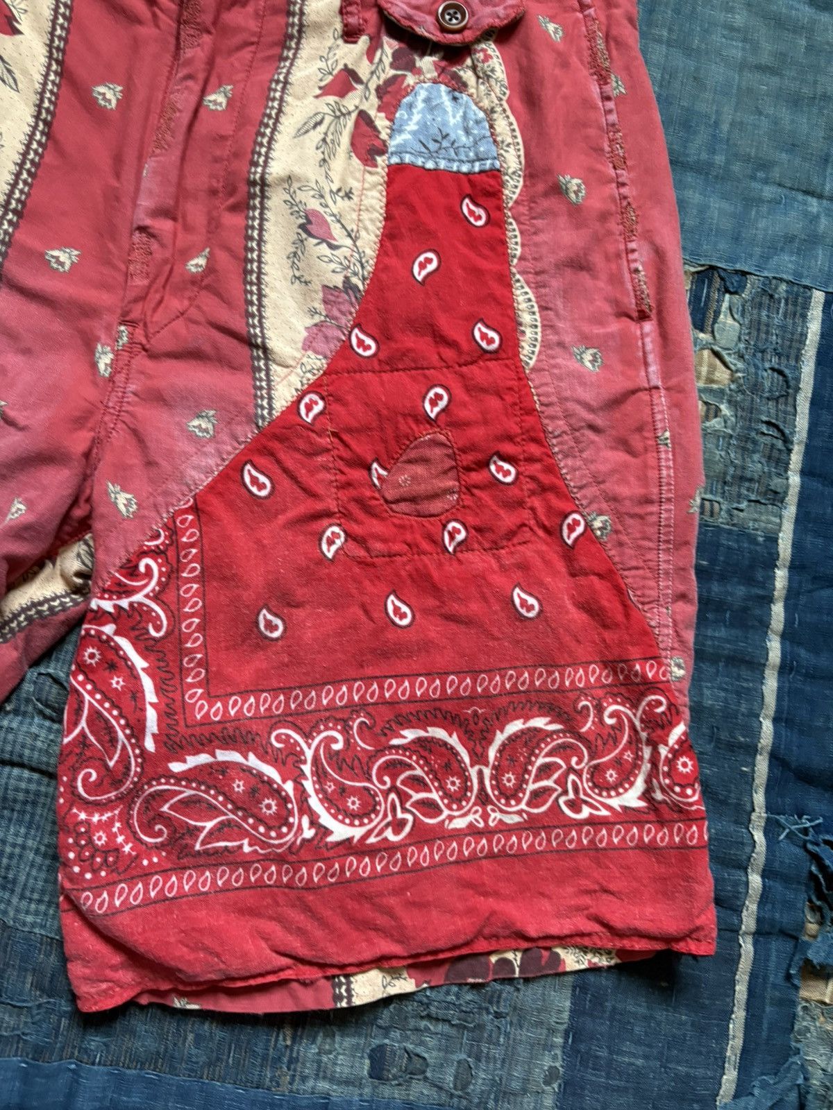 Kapital Kountry kapital bandana patchwork short pants shorts Size US 30 / EU 46 - 8 Thumbnail