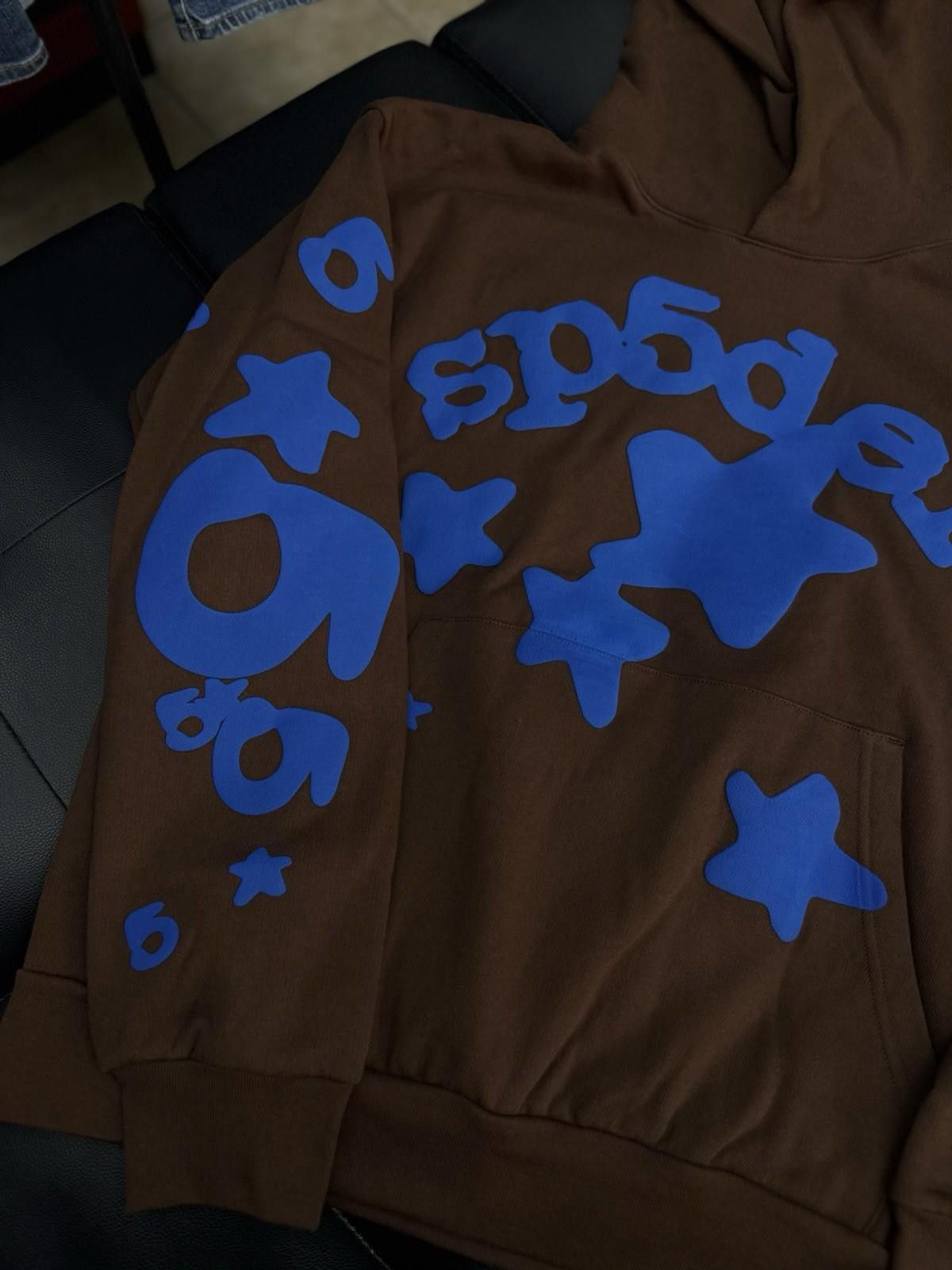 Sp5der Sp5der Worldwide Brown/Blue Hoodie Size (XL) (NEW) Size US XL / EU 56 / 4 - 6 Thumbnail