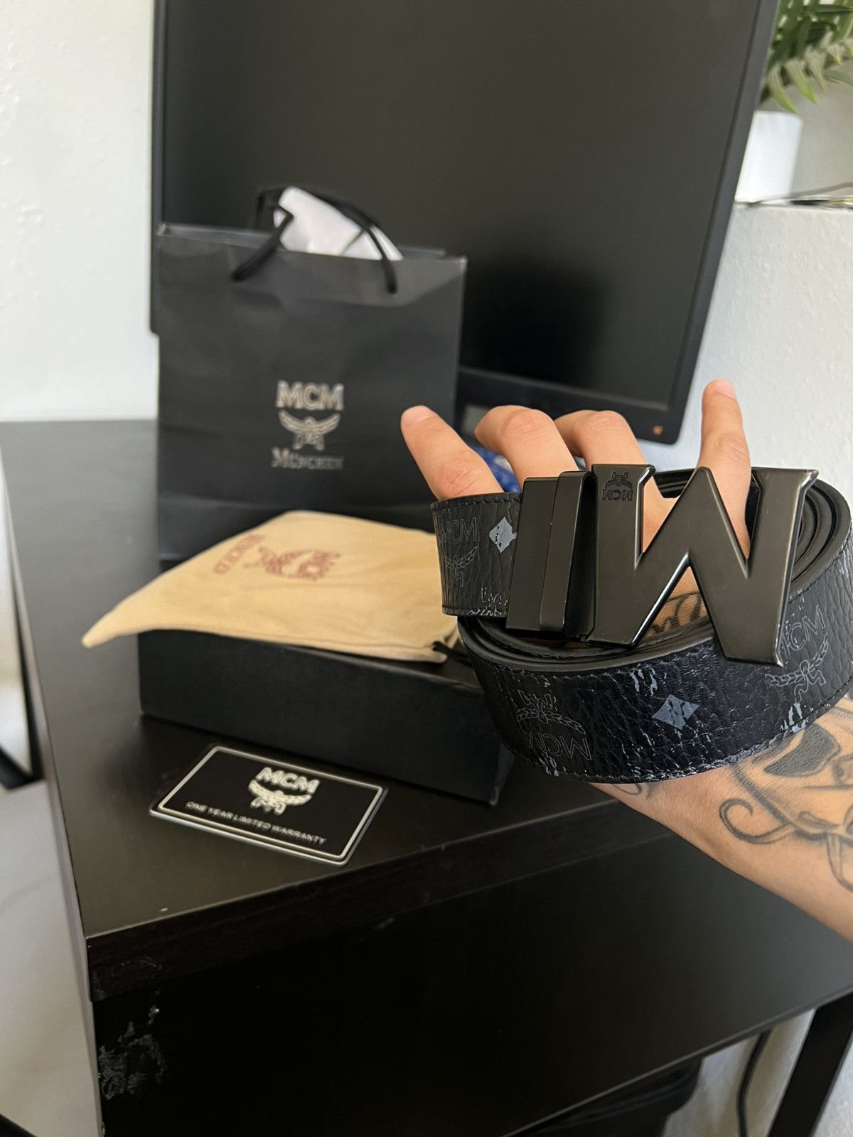 MCM Mcm black belt Size 38 - 1 Thumbnail