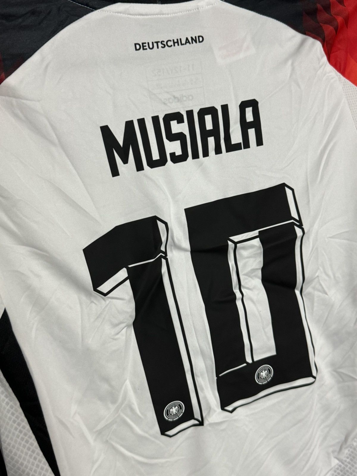 Adidas KIDS New Germany 2024 Home Musiala Football Jersey T-Shirt Size US XS / EU 42 / 0 - 3 Thumbnail