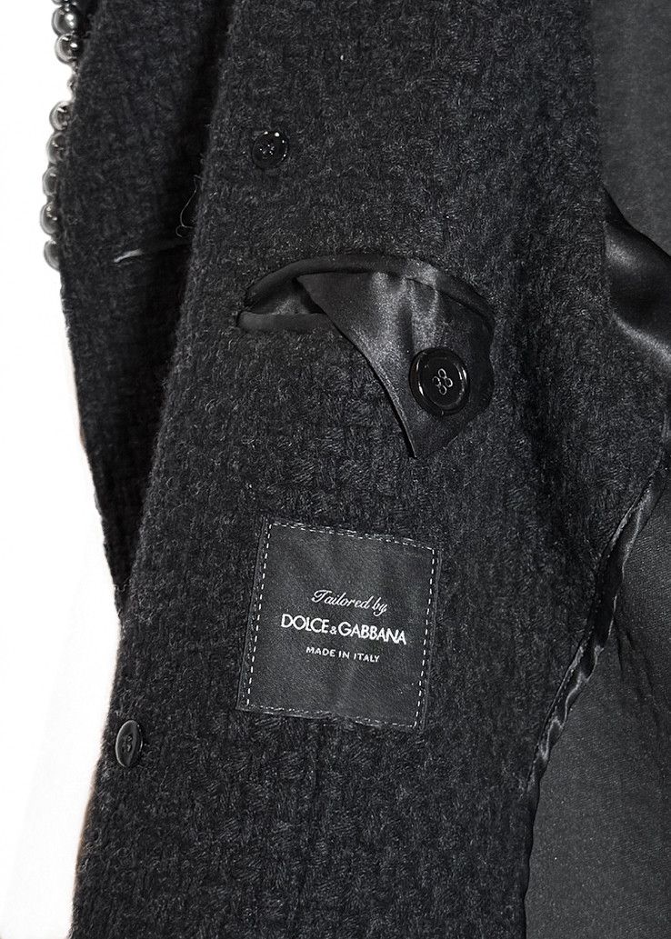 Dolce & Gabbana Dolce & Gabbana FW21 Runway Metal Pearls Tweed Coat Size US S / EU 44-46 / 1 - 10 Thumbnail