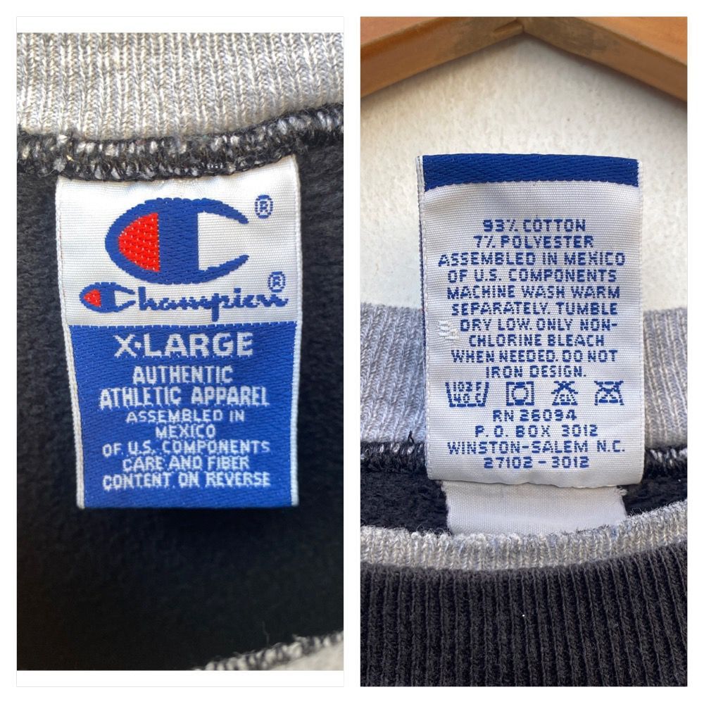 Champion × Vintage VINTAGE CHAMPION SWEATSHIRT XL PULLOVER BLACK Size US XL / EU 56 / 4 - 5 Thumbnail