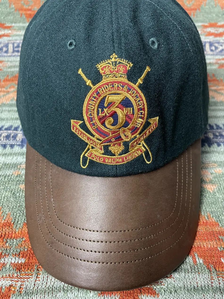 Polo Ralph Lauren Polo Ralph Lauren Rare Leather Baseball Hat cap Size ONE SIZE - 3 Thumbnail