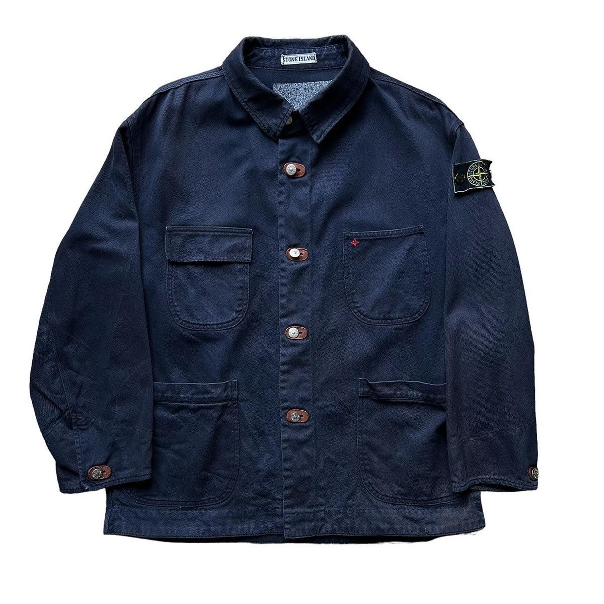 Stone Island Stone Island SS87 Vulcanized Rubber Carpenter Denim Jacket ...