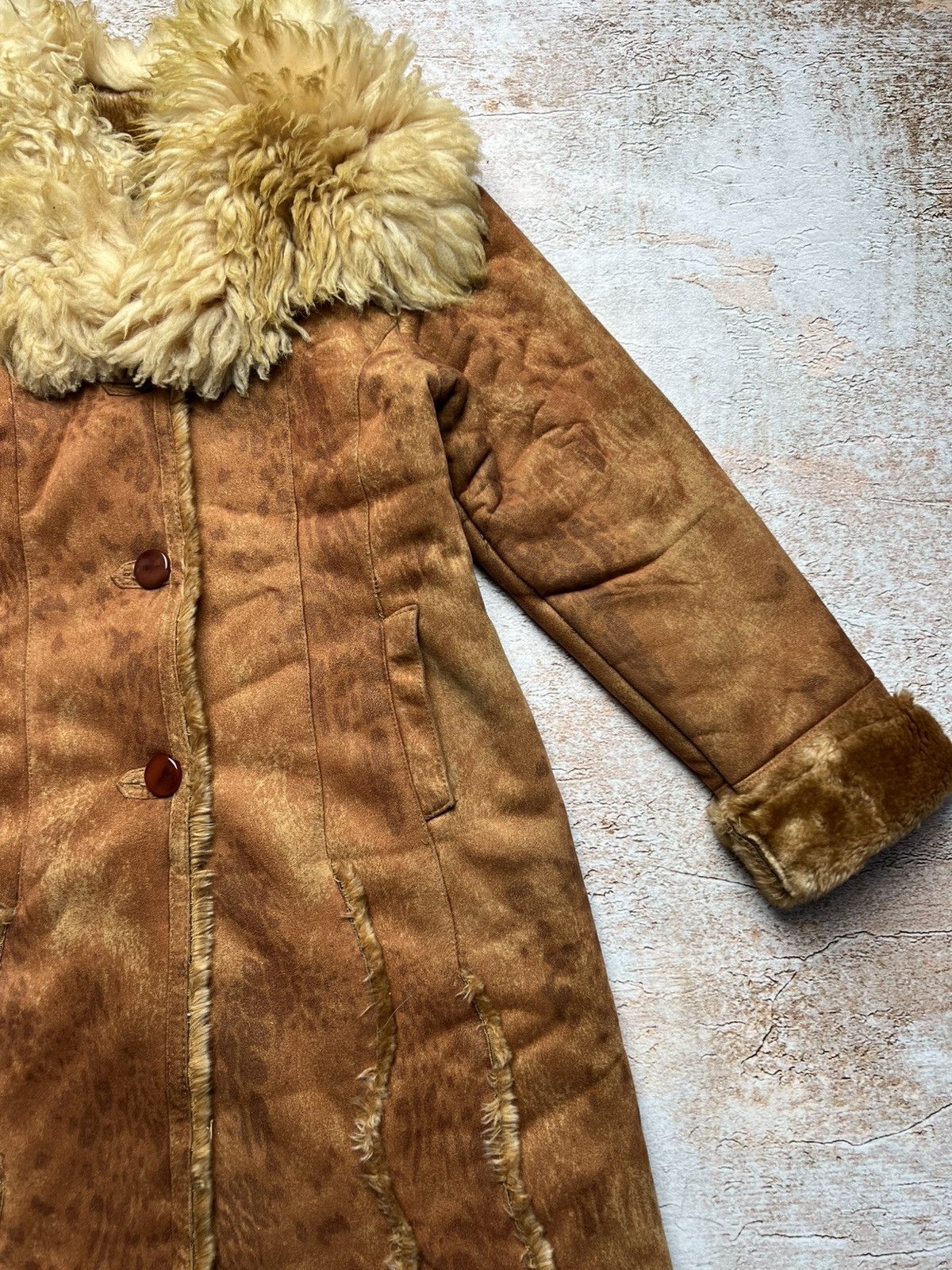 Vintage Vintage 90s retro faux fur coat Size S / US 4 / IT 40 - 4 Thumbnail