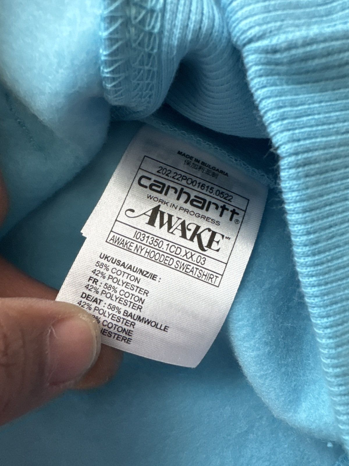 Awake NY × Carhartt Hood Size US S / EU 44-46 / 1 - 1 Thumbnail