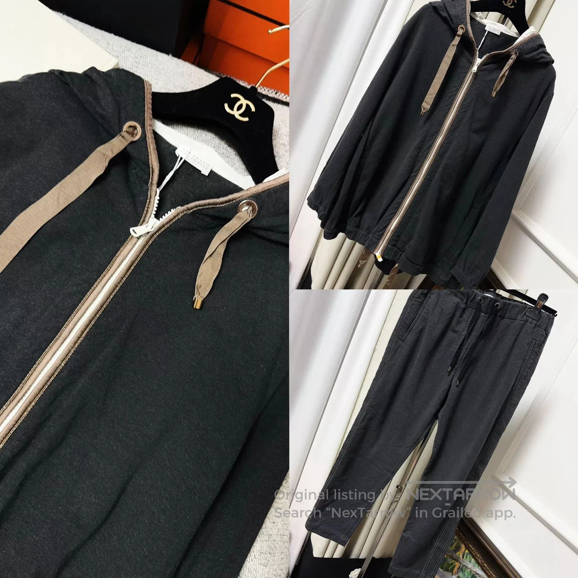 Brunello Cucinelli Brunelli Cucinelli Gray Tracksuit Set. Size US S / EU 44-46 / 1 - 1 Thumbnail