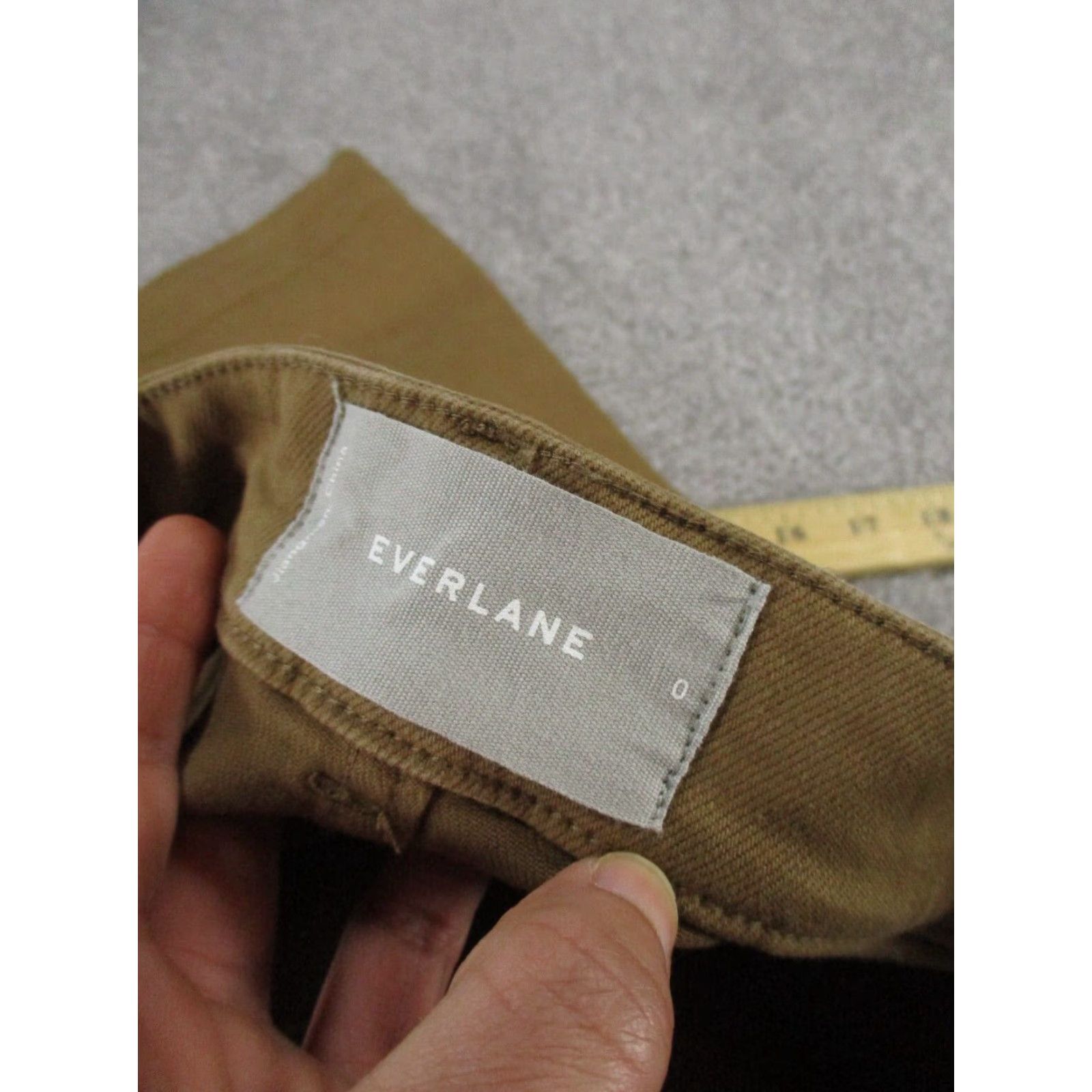 Everlane Everlane Skirt Womens 0 Tan Denim A-Line Short Brown Cotton Spandex Zipper 90s? Size 25" / US 0 / IT 36 - 6 Thumbnail