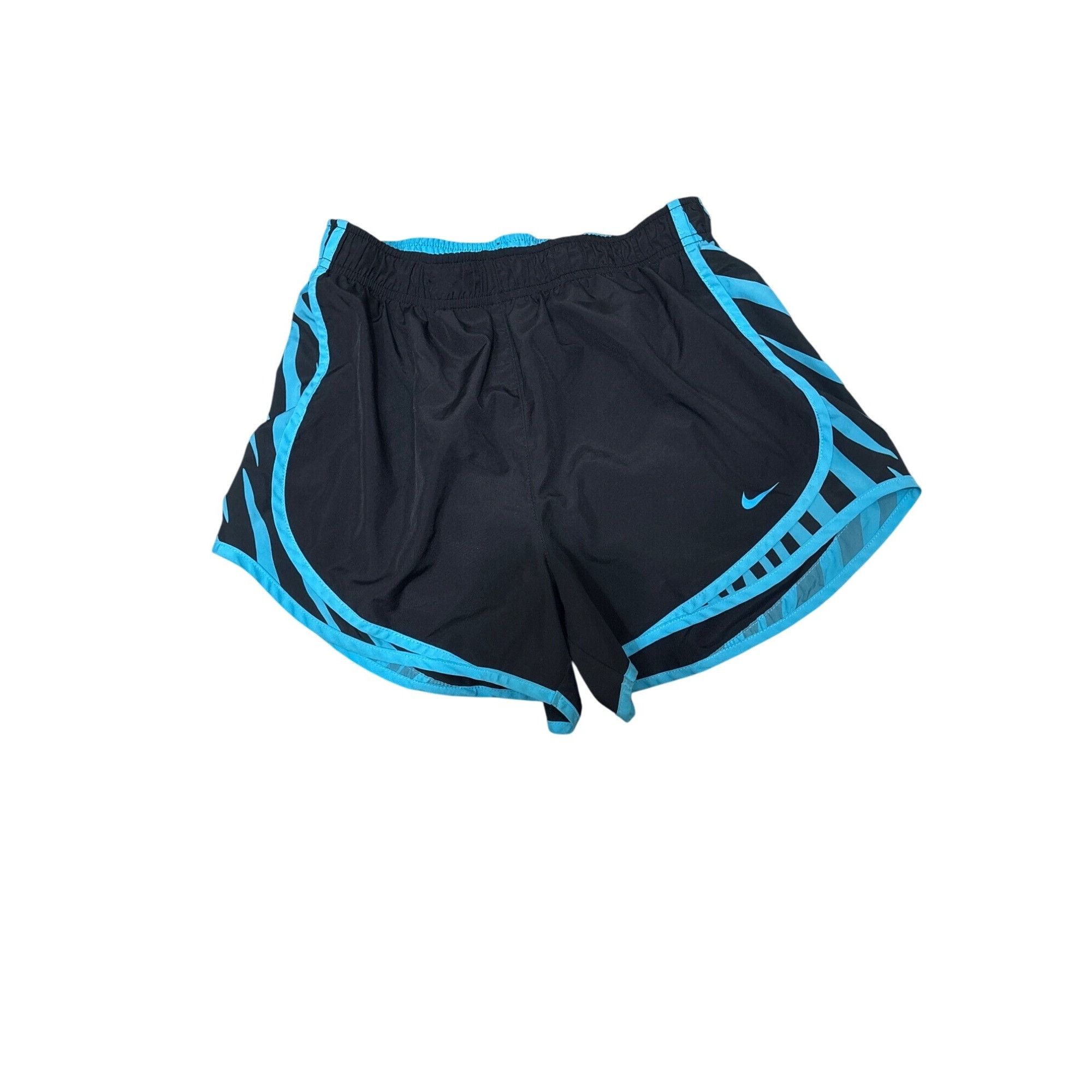 Nike NIKE Dri-Fit Women's Running Shorts Black/Blue Size S Size 26" / US 2 / IT 38 - 1 Thumbnail