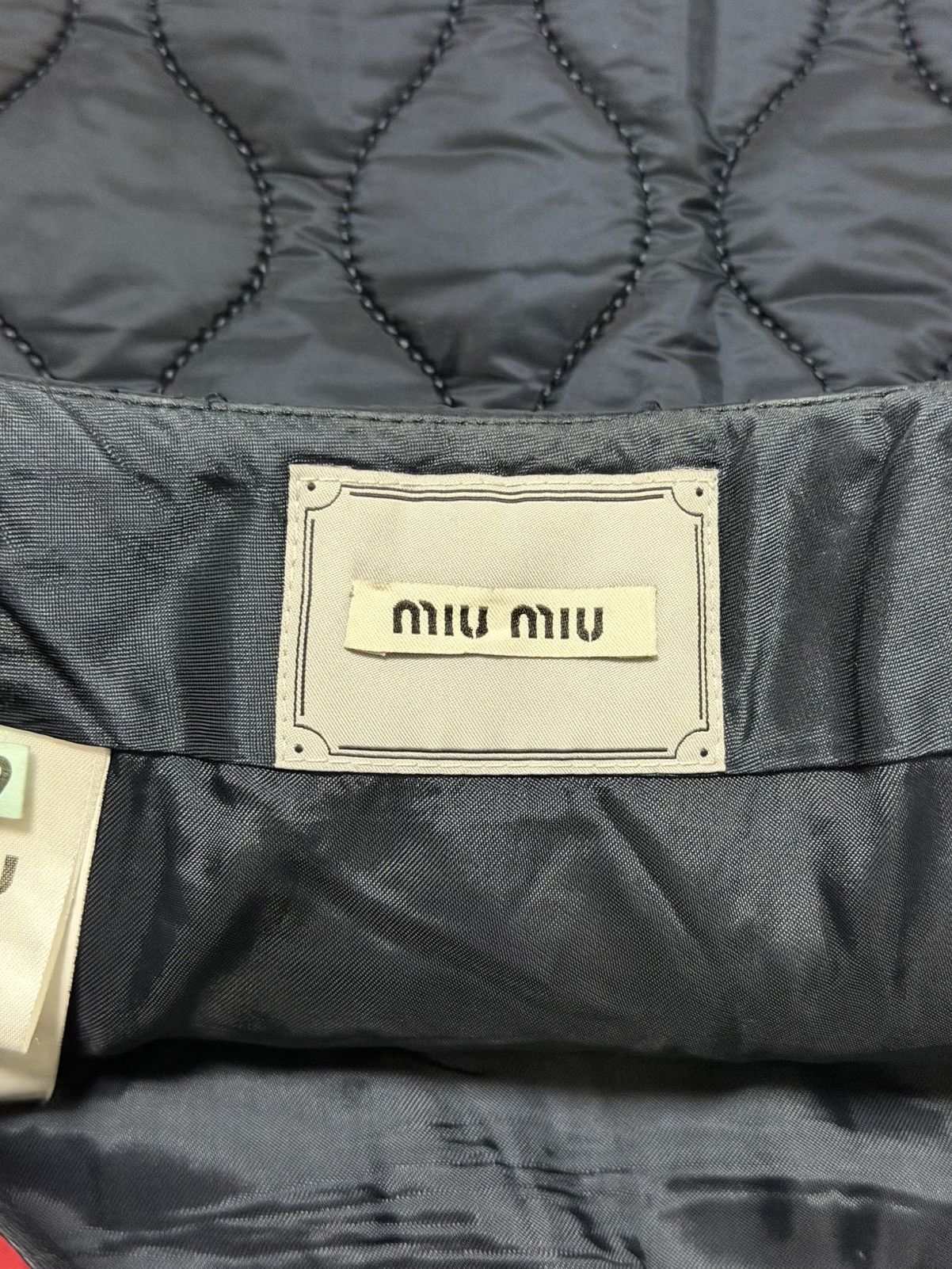 Miu Miu MIU MIU Fall Winter 2014 Quilted Nylon Mini Skirt Size 25" / US 0 / IT 36 - 6 Thumbnail