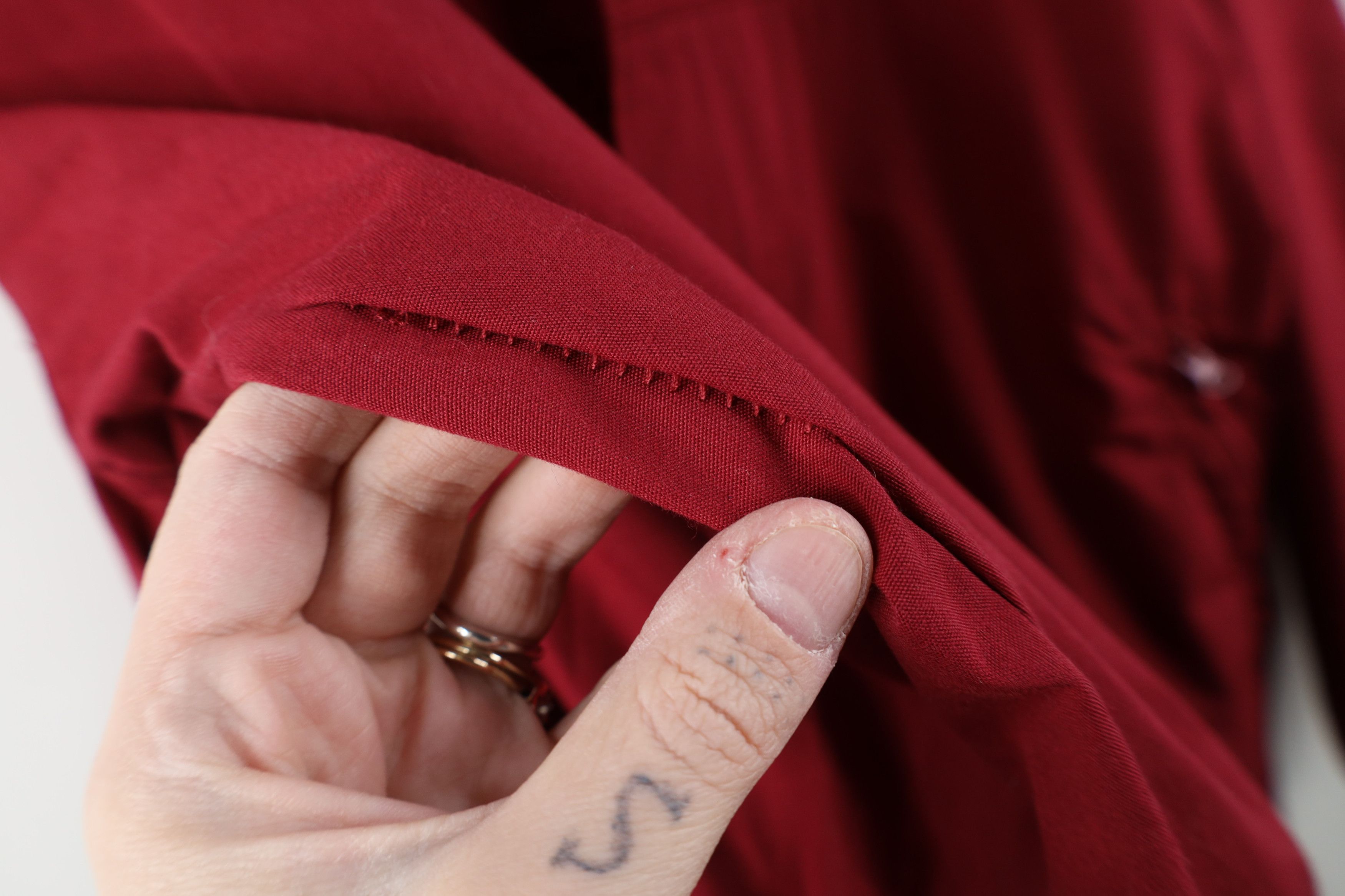 Vintage Vintage 90s Streetwear Blank Full Zip Bomber Jacket Red Size US M / EU 48-50 / 2 - 8 Thumbnail