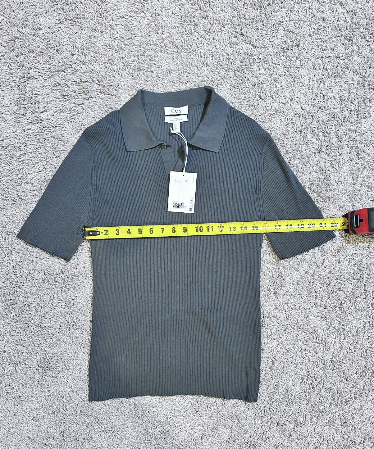 Cos COS Slim Fit Ribbed Polo Size US S / EU 44-46 / 1 - 2 Thumbnail