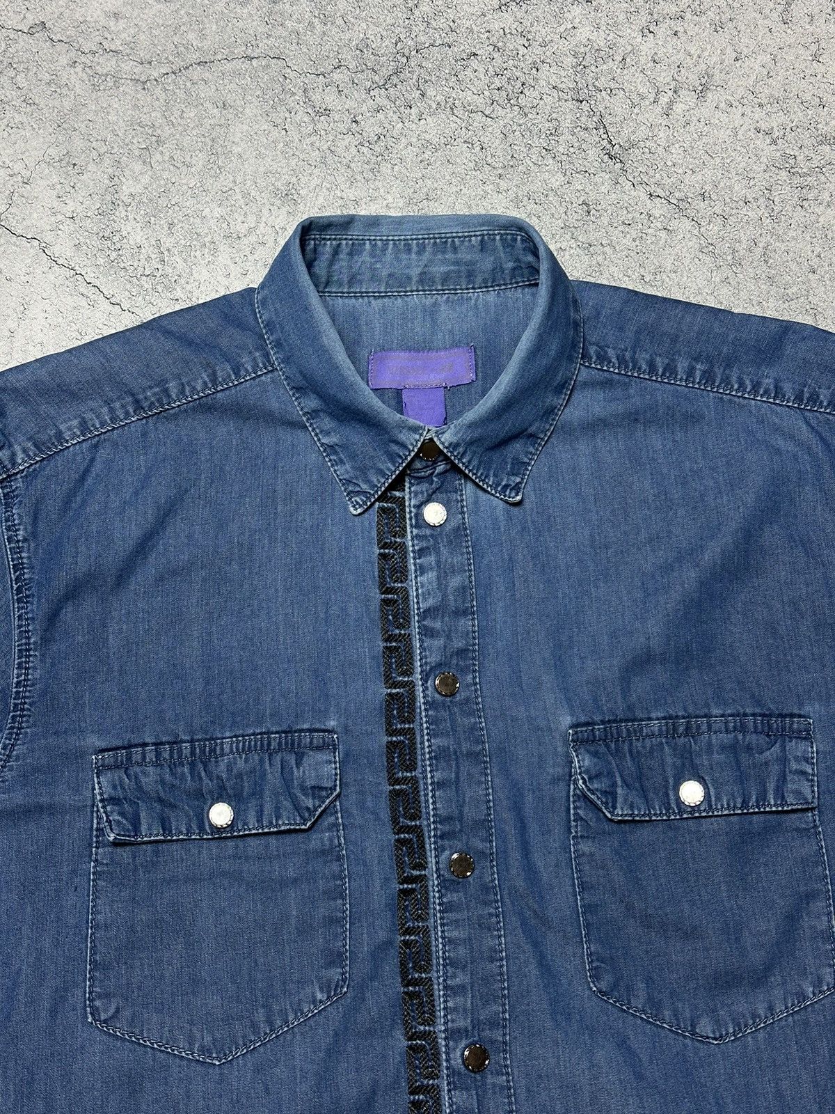 H&M × Versace Versace x H&M Denim Jeans Long Sleeve Shirt Size US L / EU 52-54 / 3 - 5 Thumbnail